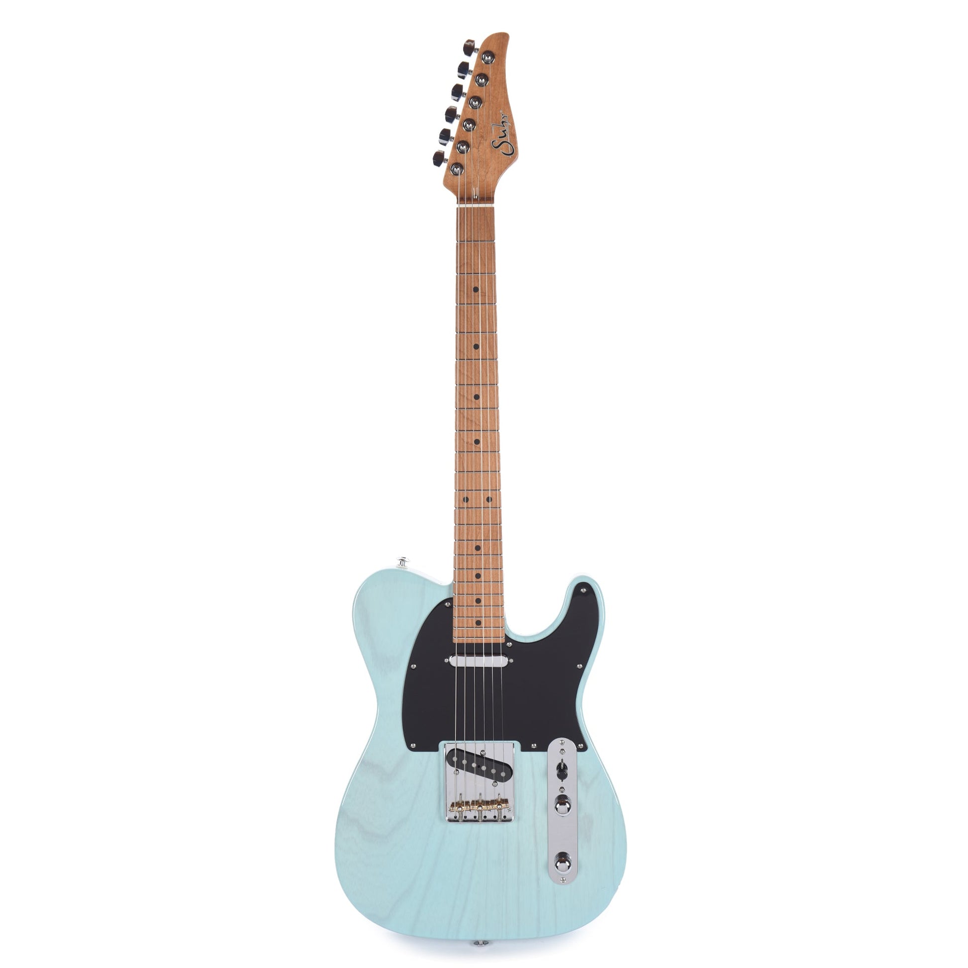 Suhr Custom Classic T Swamp Ash Trans Daphne Blue w/Roasted Maple Neck