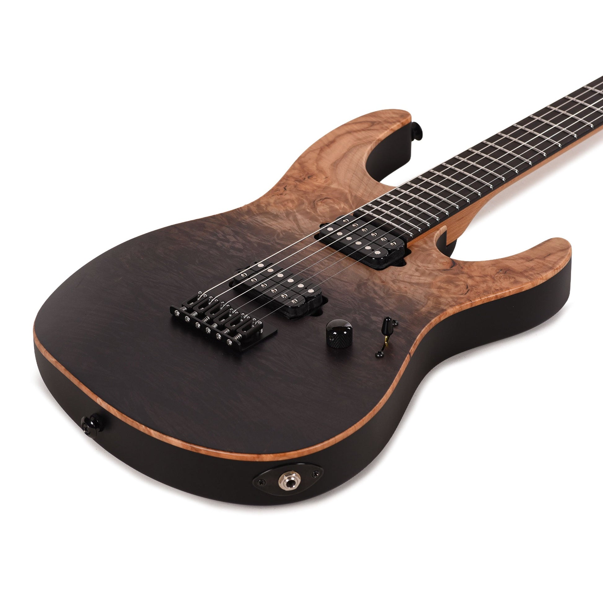 Suhr Custom Modern Black Gradient w/CME-Selected Burl Maple Top