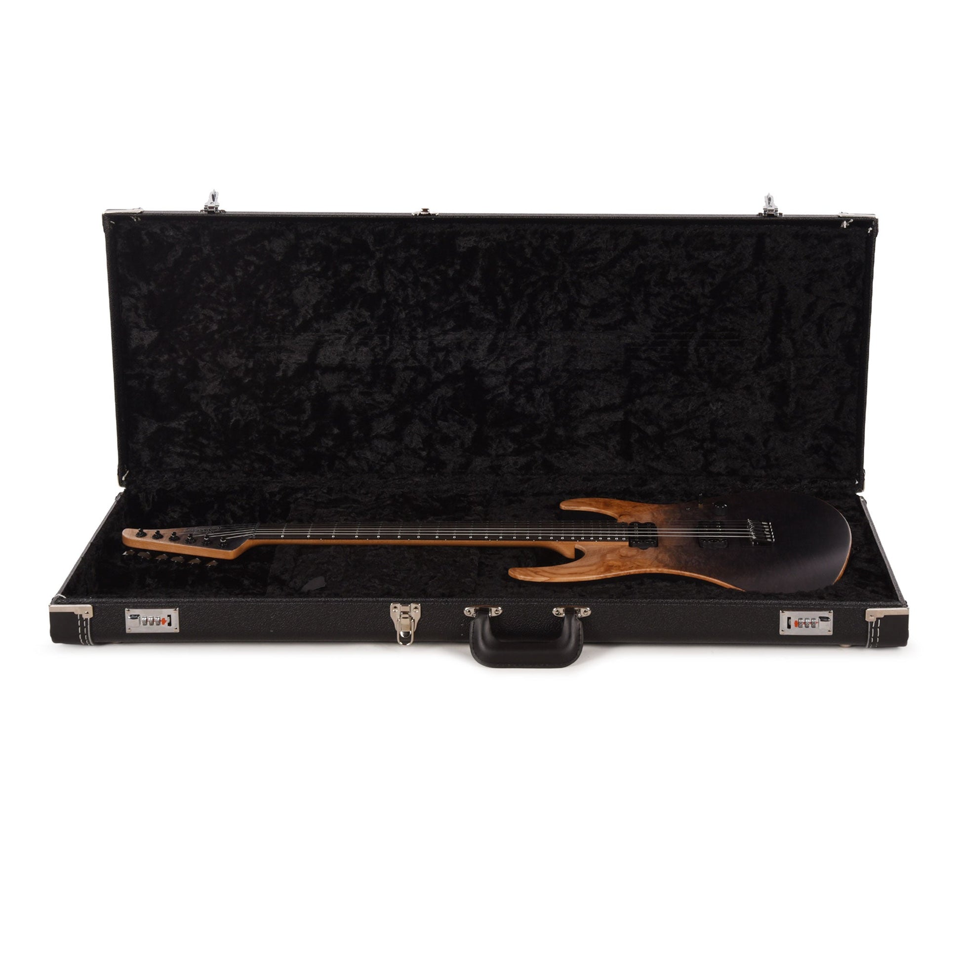 Suhr Custom Modern Black Gradient w/CME-Selected Burl Maple Top