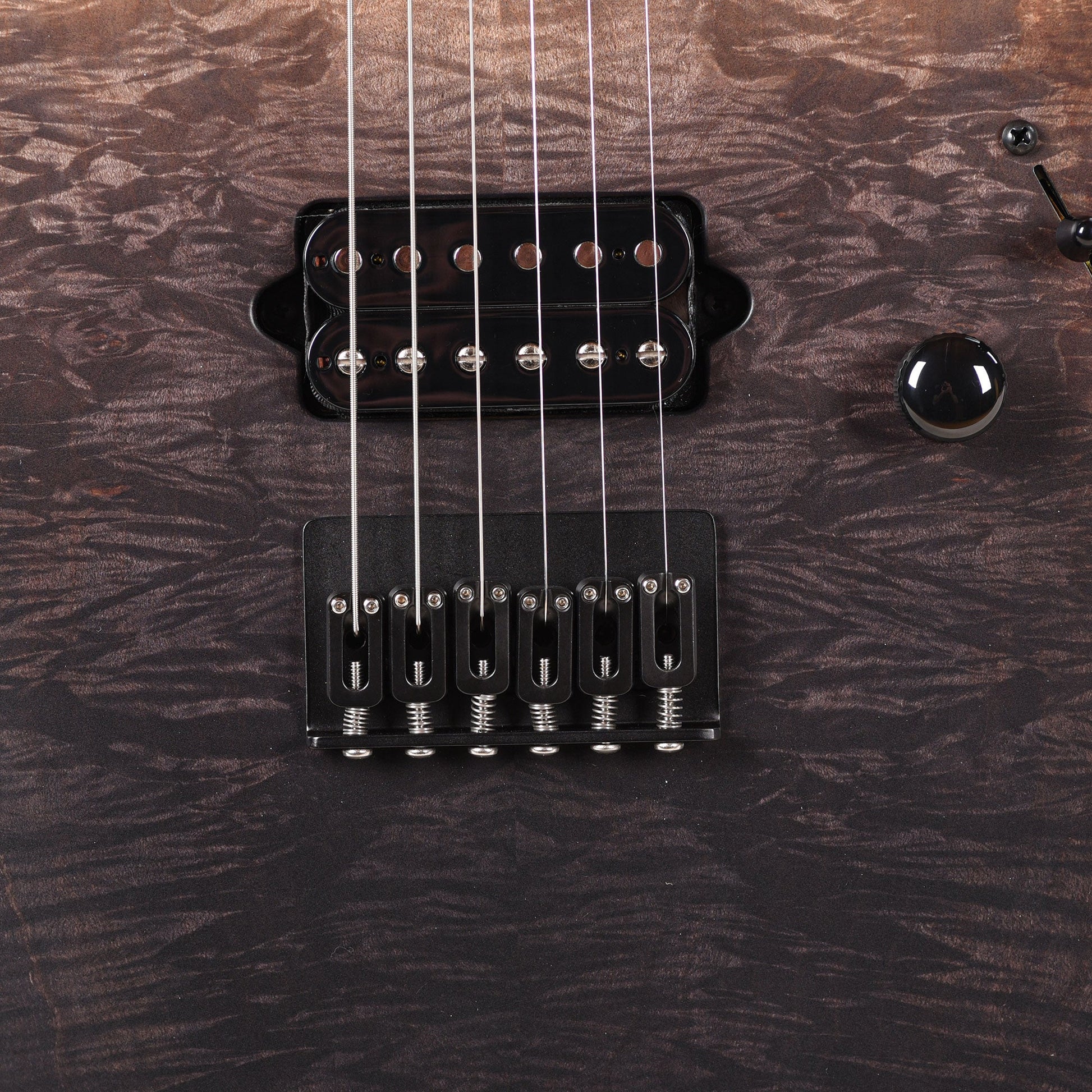 Suhr Custom Modern Black Gradient w/CME-Selected Burl Maple Top