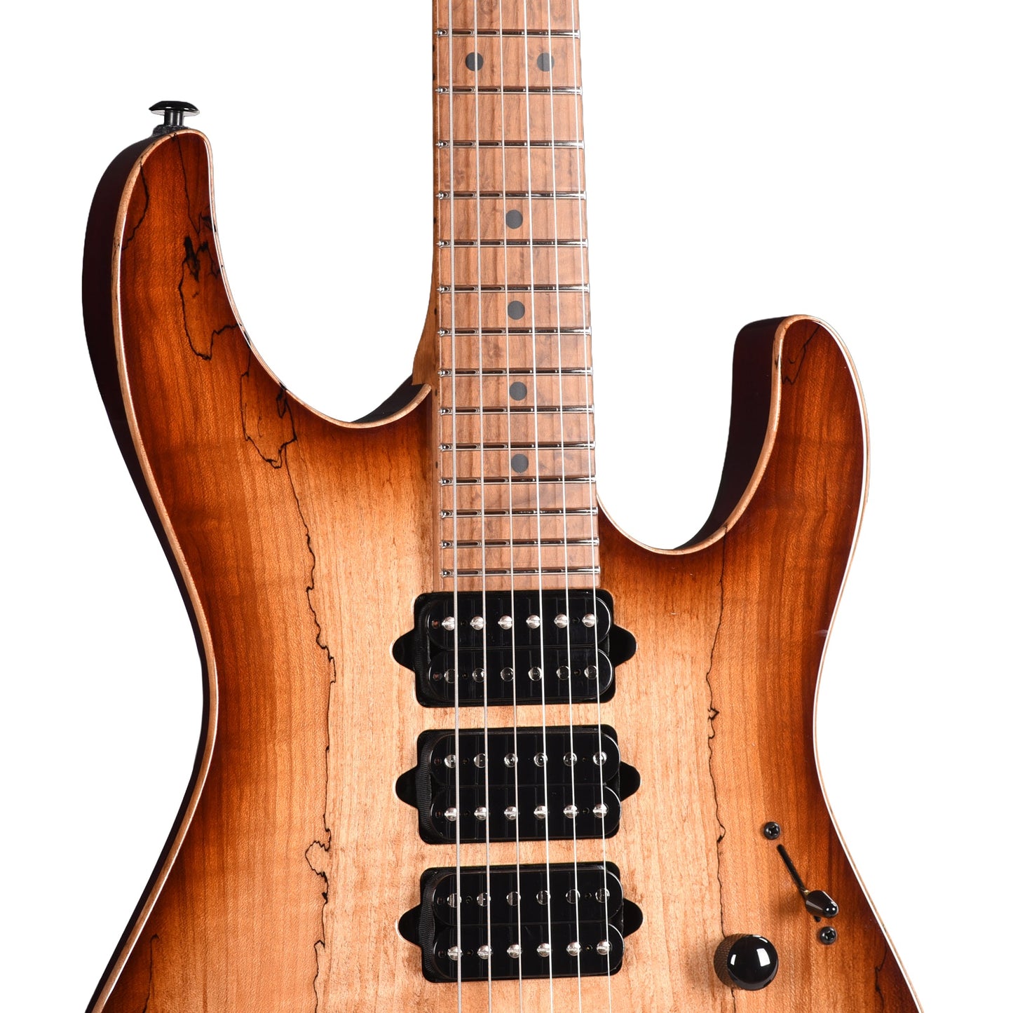 Suhr Custom Modern Brown Burst w/CME-Selected Spalt Maple Top