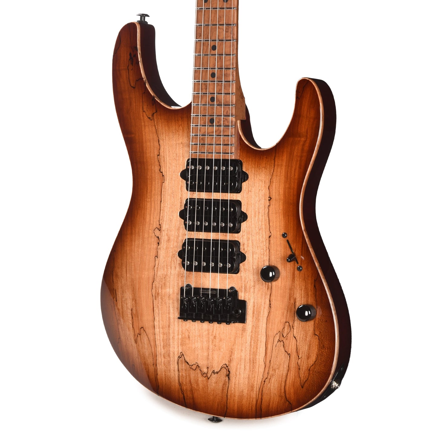 Suhr Custom Modern Brown Burst w/CME-Selected Spalt Maple Top