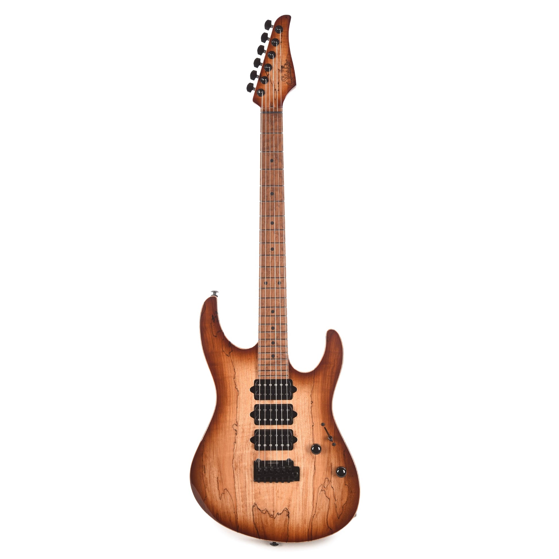 Suhr Custom Modern Brown Burst w/CME-Selected Spalt Maple Top