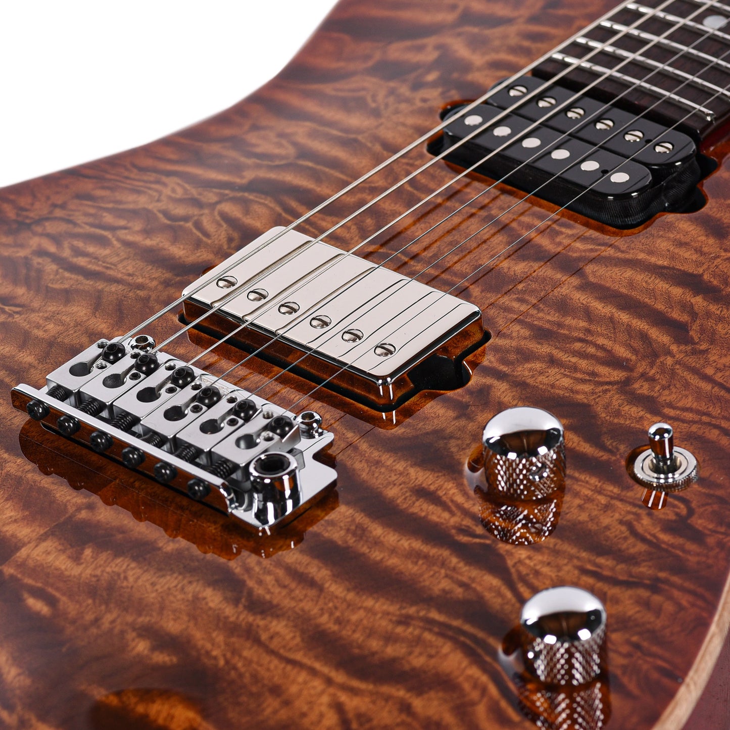 Suhr Custom Modern Carve Top Set Neck Copperhead Burst w/CME-Selected Quilt Maple Top
