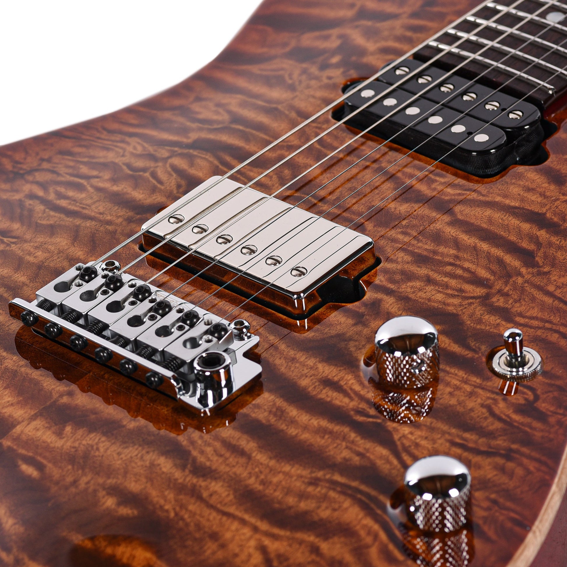 Suhr Custom Modern Carve Top Set Neck Copperhead Burst w/CME-Selected Quilt Maple Top