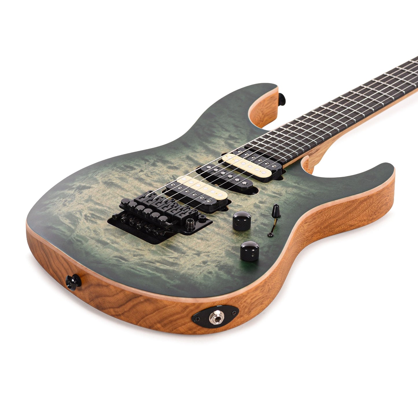Suhr Custom Modern Faded Trans Green Burst w/CME-Selected Quilt Maple Top