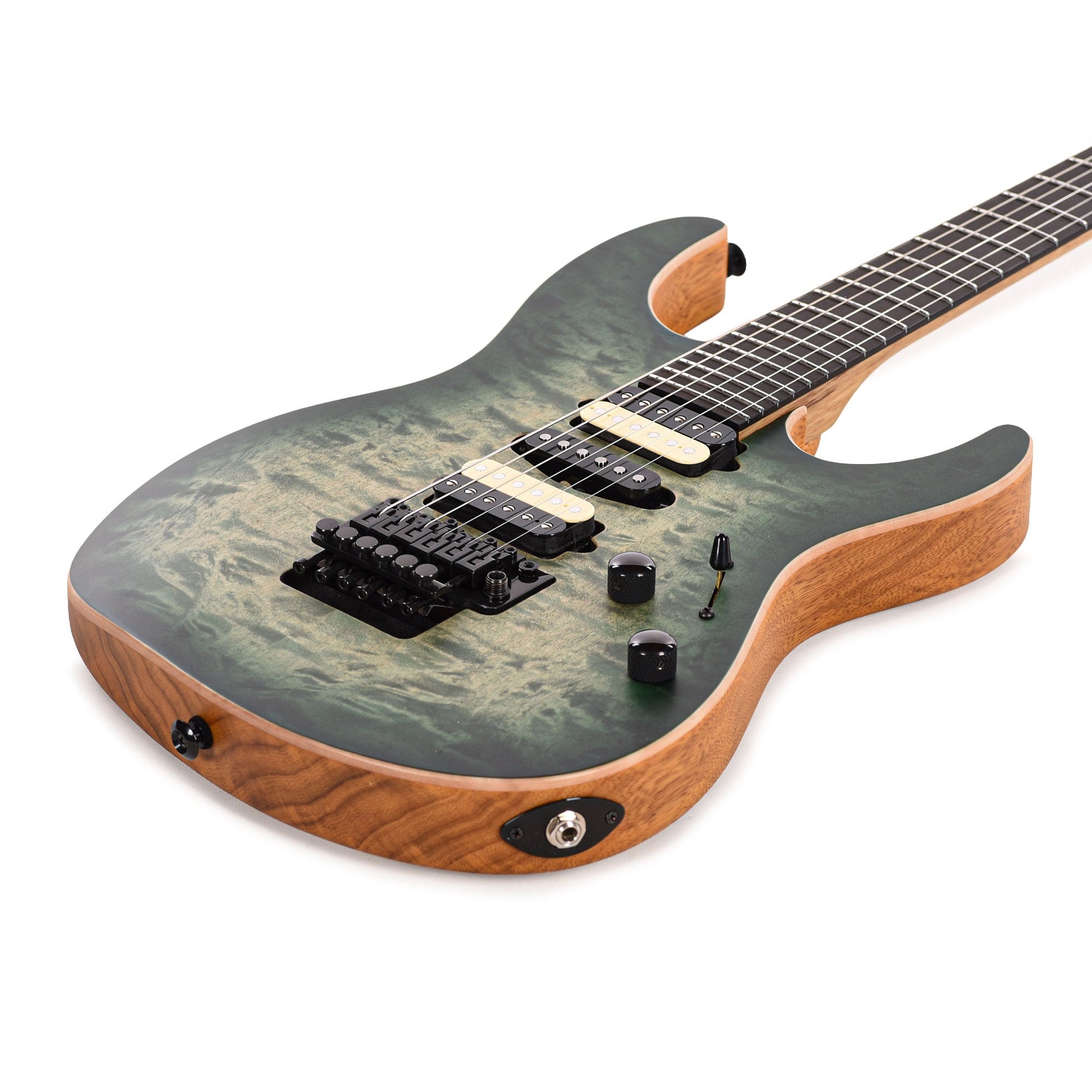 Suhr Custom Modern Faded Trans Green Burst w/CME-Selected Quilt Maple Top