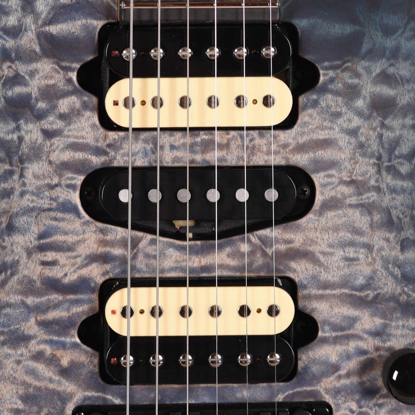 Suhr Custom Modern Faded Trans Whale Blue Burst w/CME-Selected Quilt Maple Top