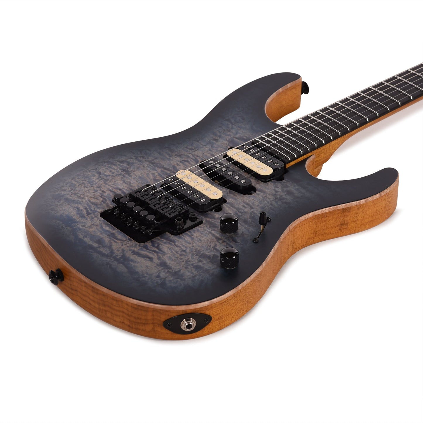 Suhr Custom Modern Faded Trans Whale Blue Burst w/CME-Selected Quilt Maple Top