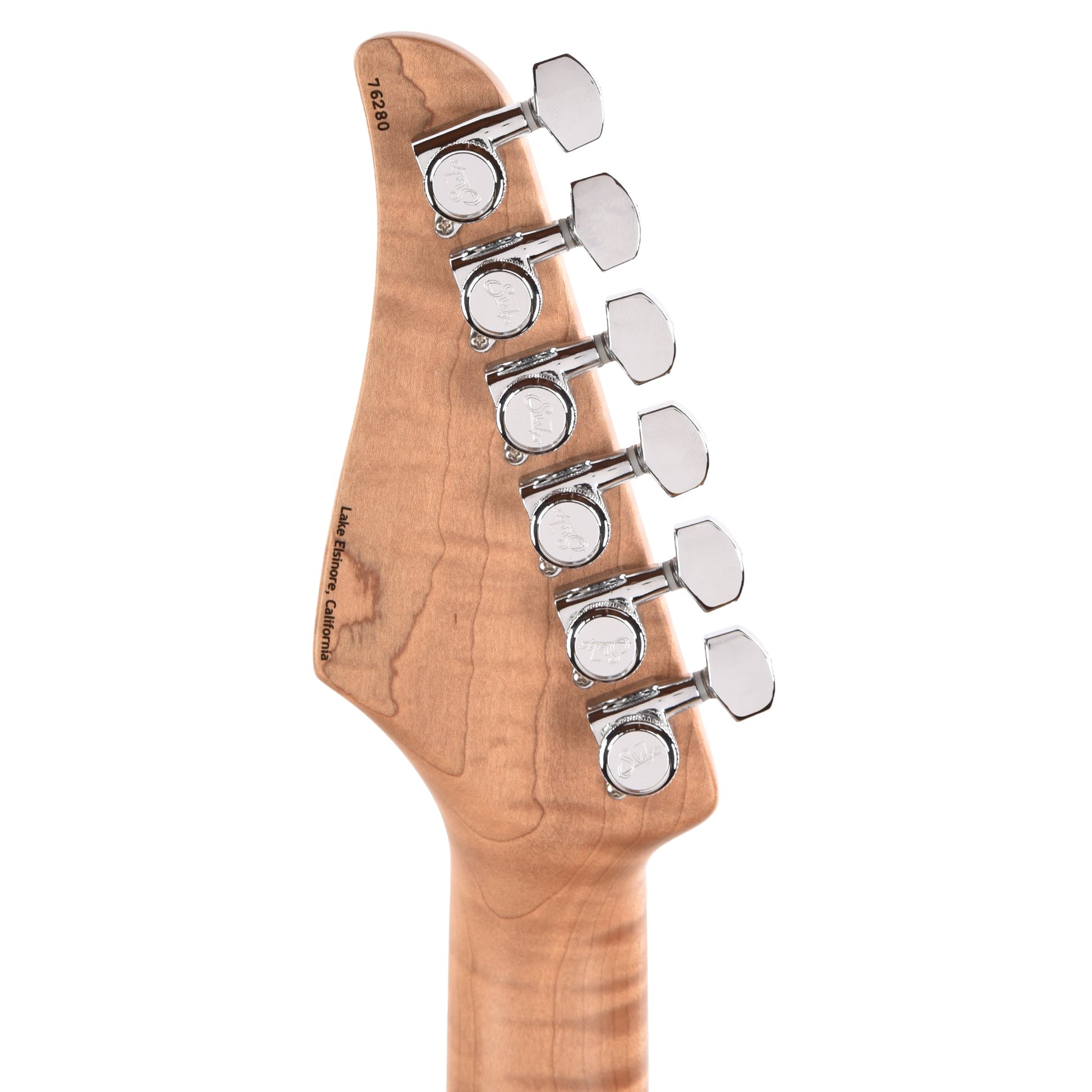 Suhr Custom Modern HSH Spalted Maple/Mahogany Dark Brown Burst w/Roasted Flame Maple Neck