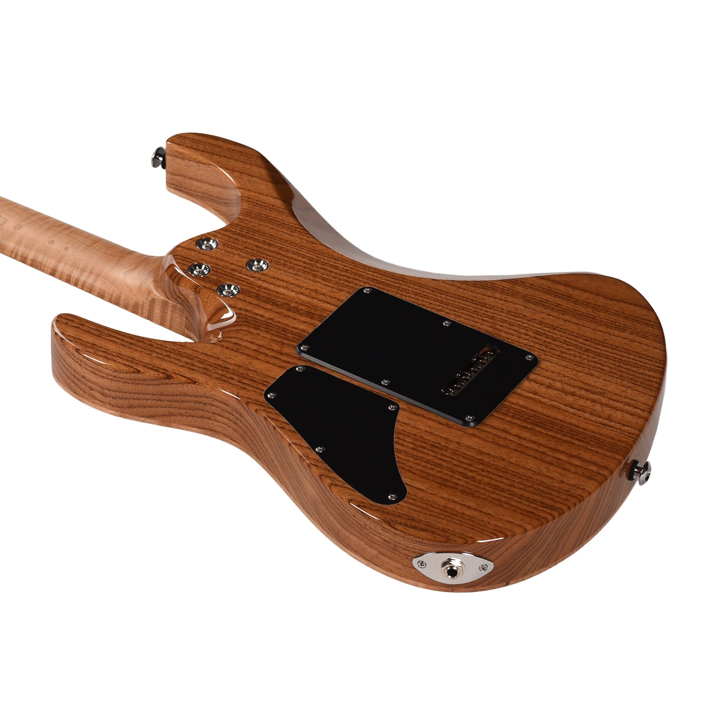 Suhr Custom Modern HSH Spalted Maple/Mahogany Dark Brown Burst w/Roasted Flame Maple Neck