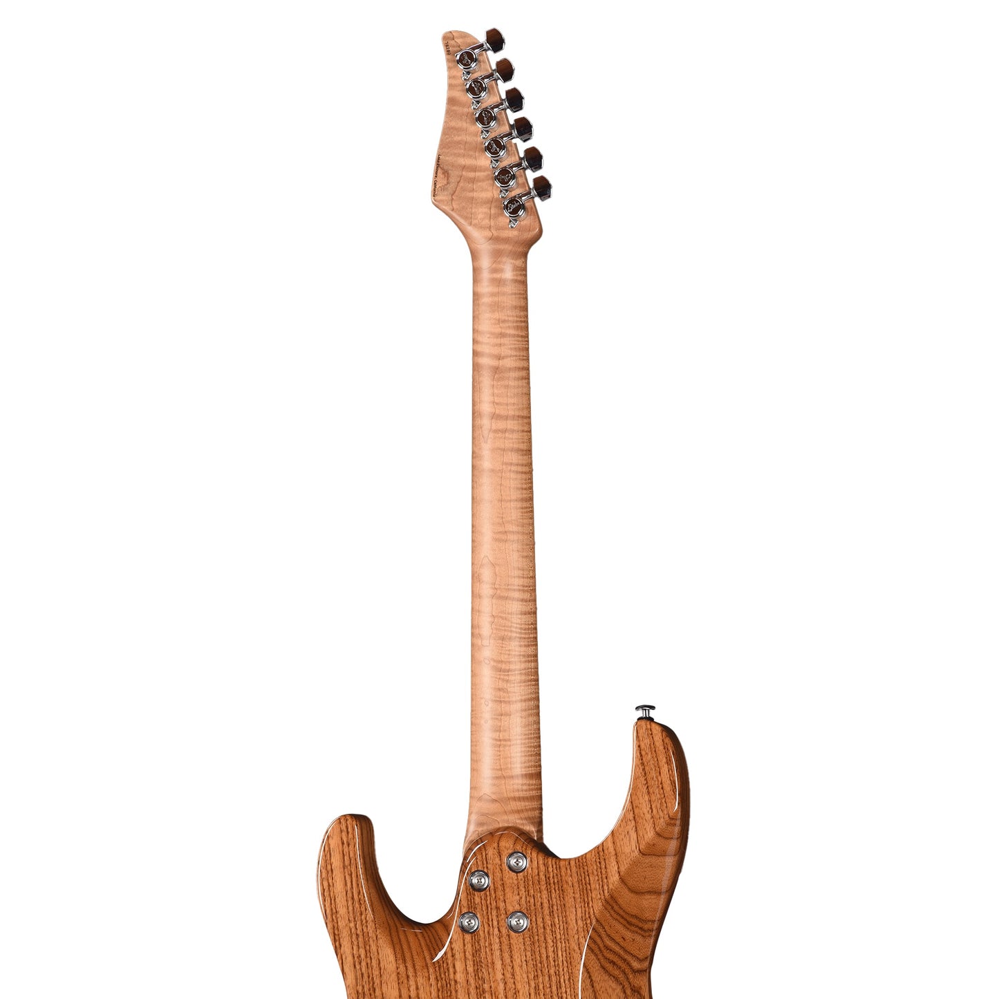 Suhr Custom Modern HSH Spalted Maple/Mahogany Dark Brown Burst w/Roasted Flame Maple Neck