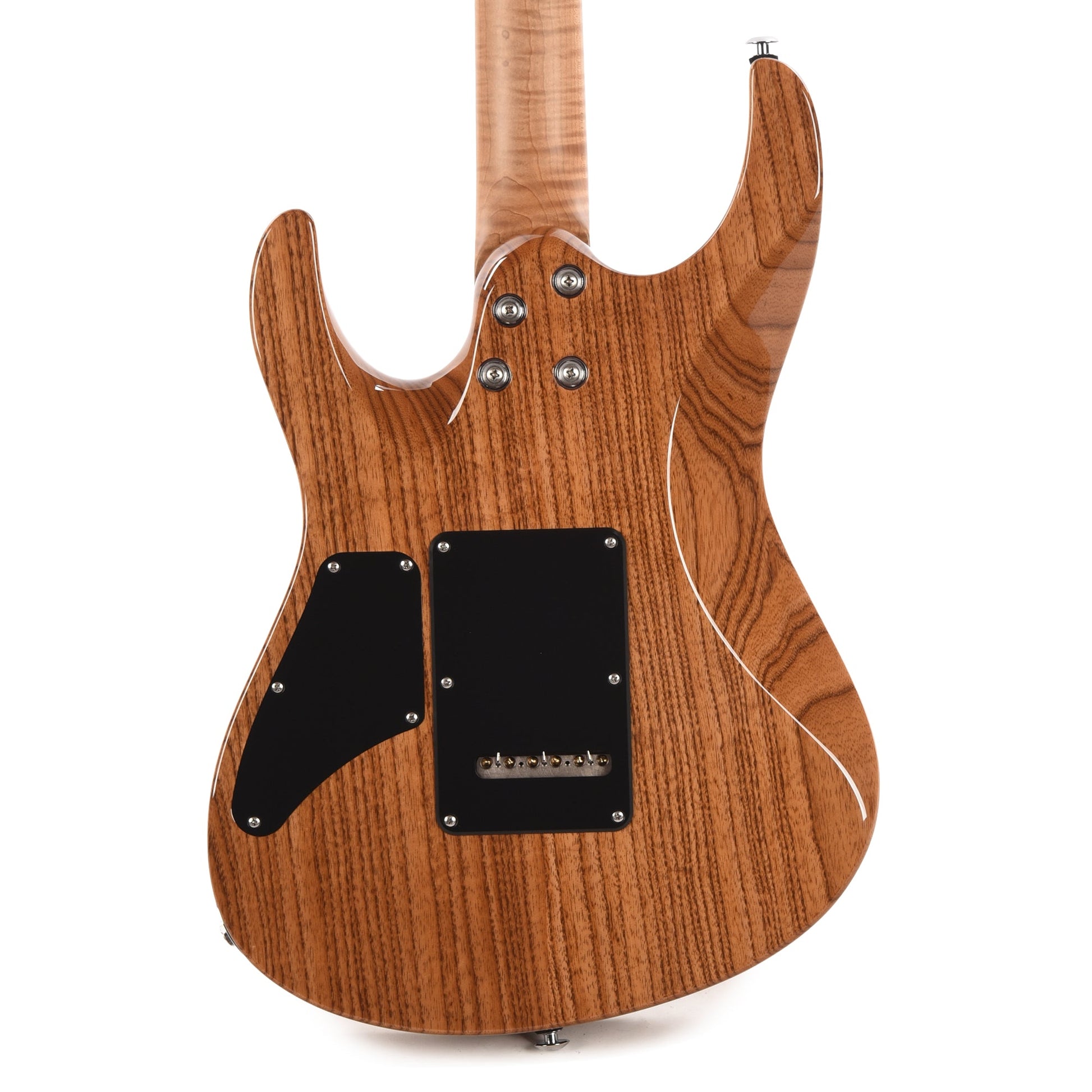 Suhr Custom Modern HSH Spalted Maple/Mahogany Dark Brown Burst w/Roasted Flame Maple Neck