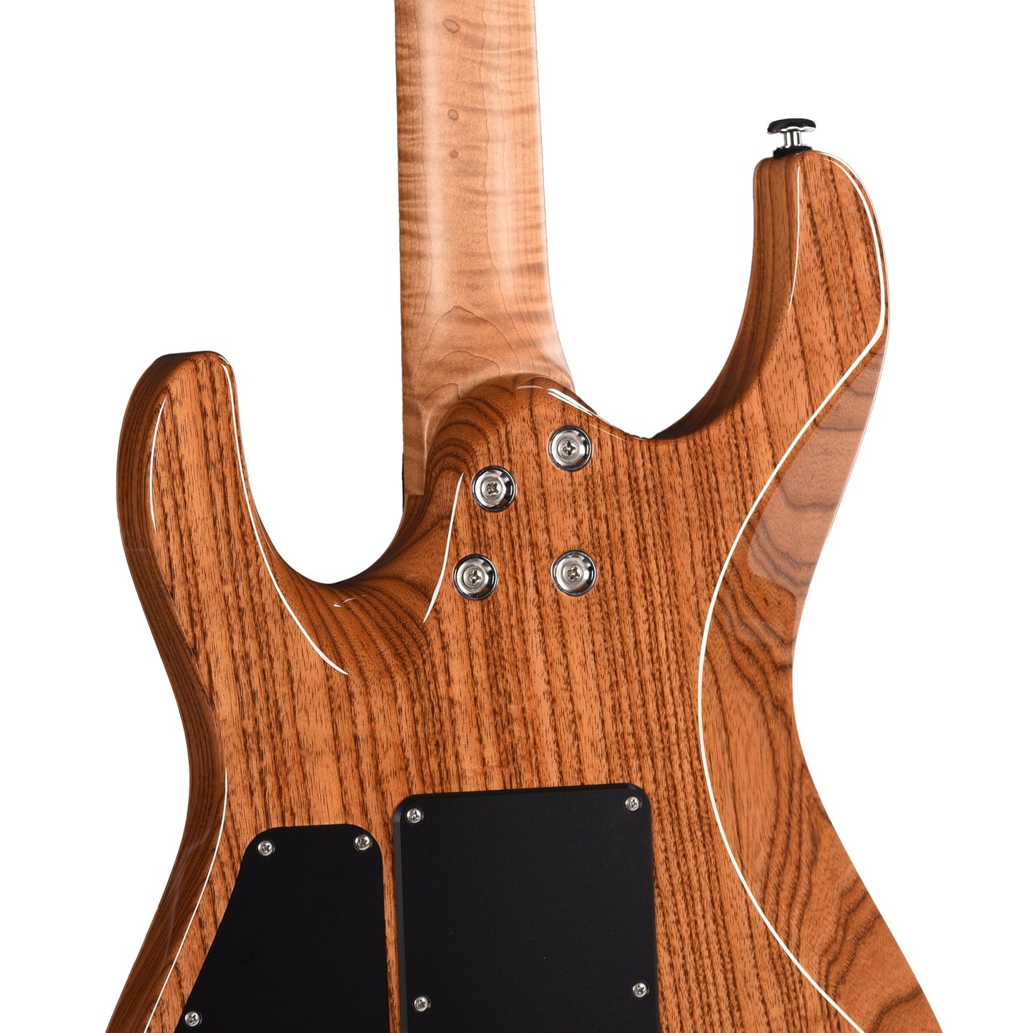 Suhr Custom Modern HSH Spalted Maple/Mahogany Dark Brown Burst w/Roasted Flame Maple Neck