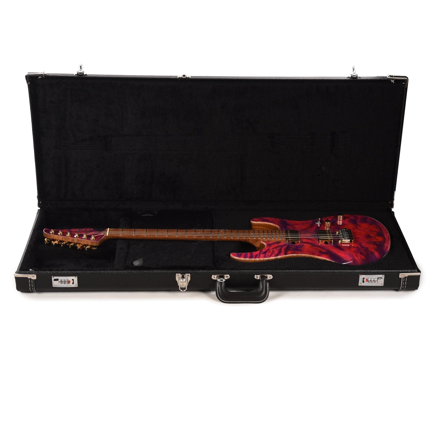 Suhr Custom Modern Pink Algae w/CME-Selected Waterfall Burl Maple Top