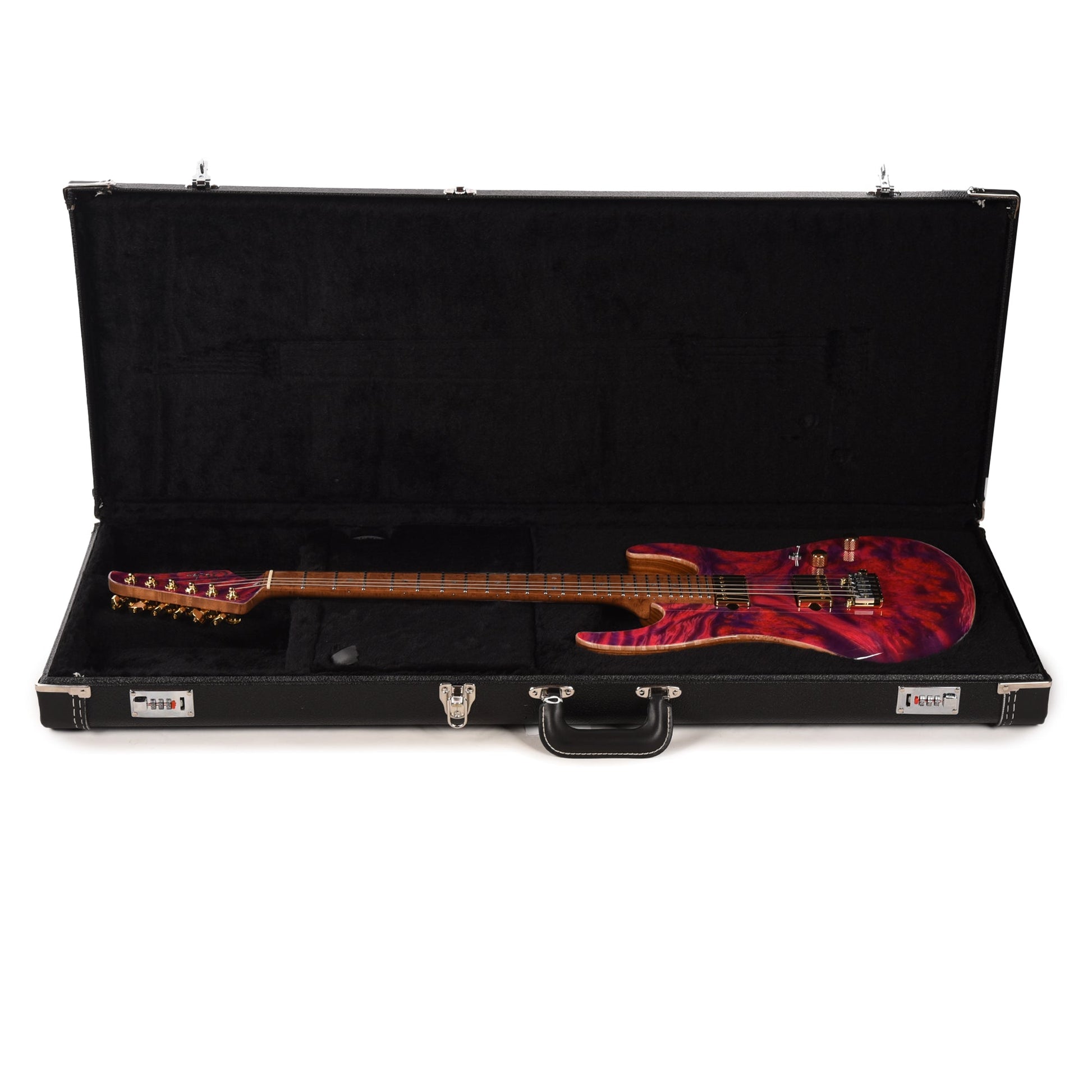 Suhr Custom Modern Pink Algae w/CME-Selected Waterfall Burl Maple Top