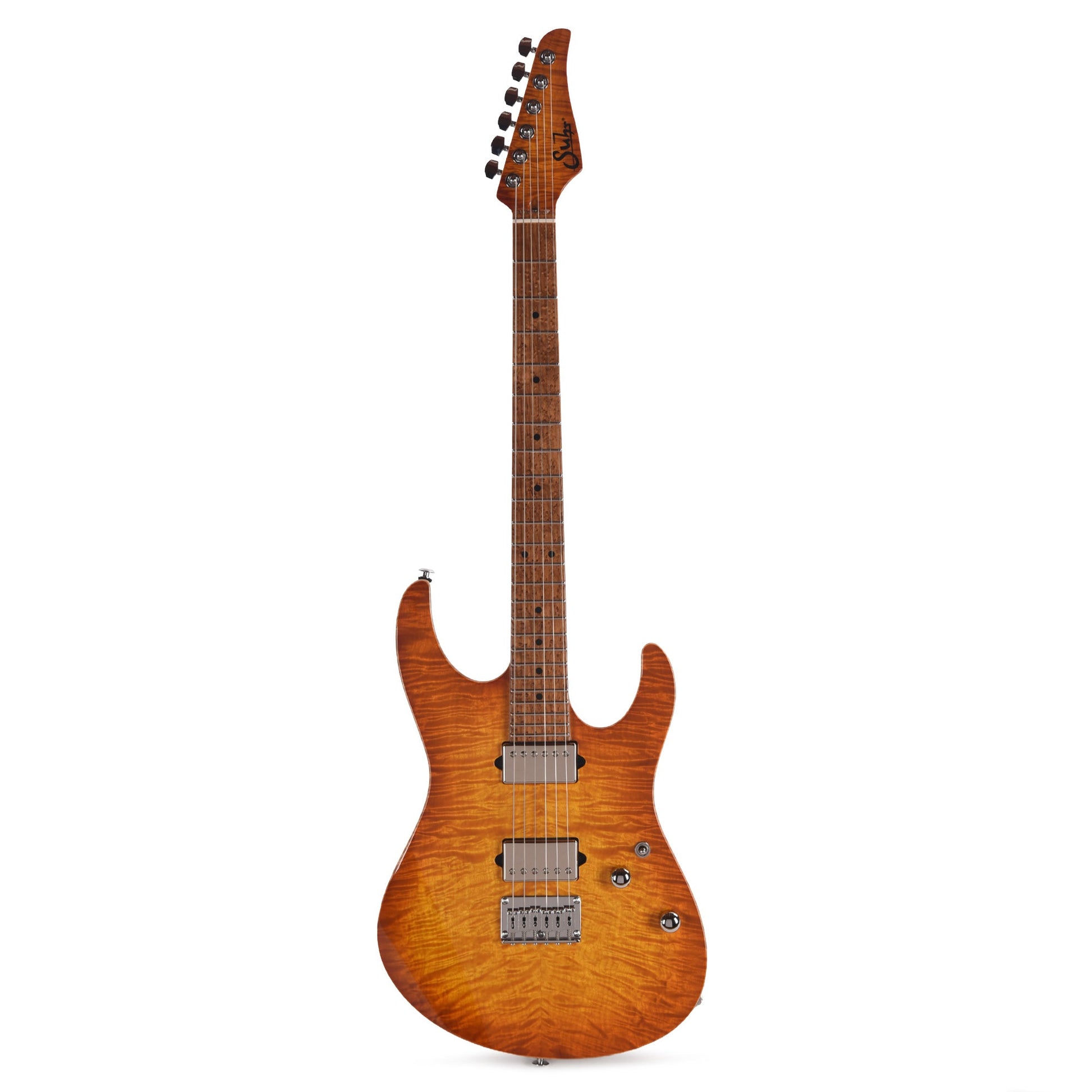 Suhr Custom Modern Set Neck Suhr Burst w/CME-Selected Angel Quilt Maple Top