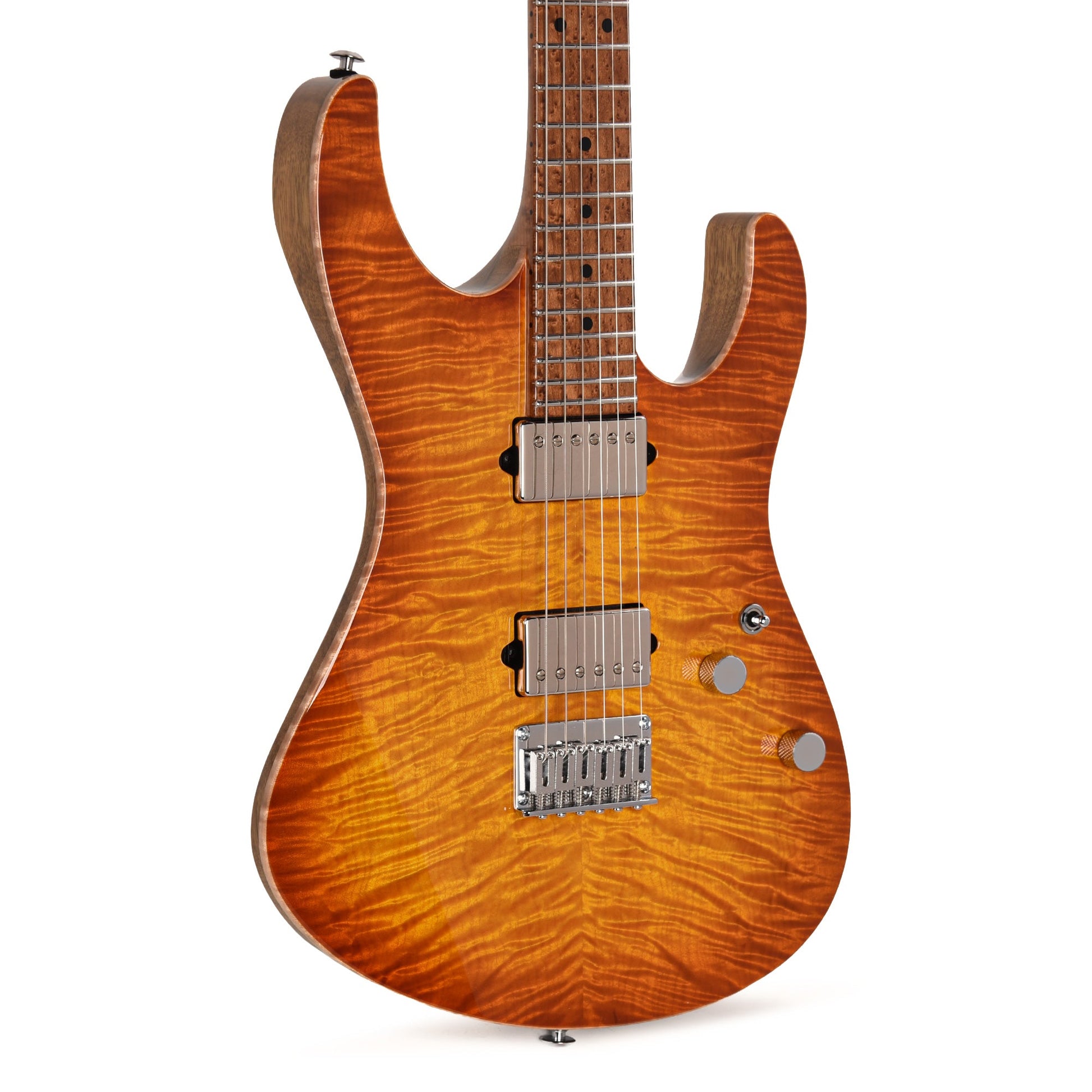 Suhr Custom Modern Set Neck Suhr Burst w/CME-Selected Angel Quilt Maple Top