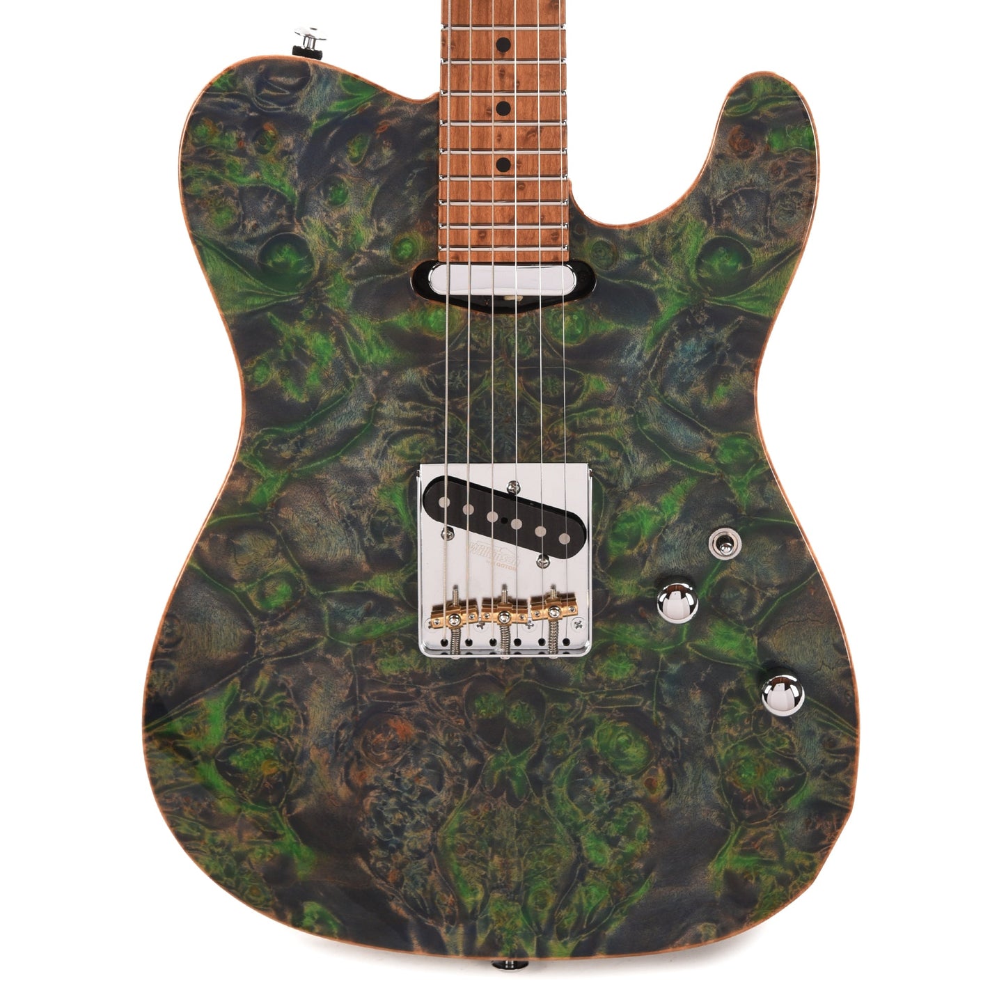 Suhr Custom Modern T Trans Algae w/CME-Selected Burl Maple Top
