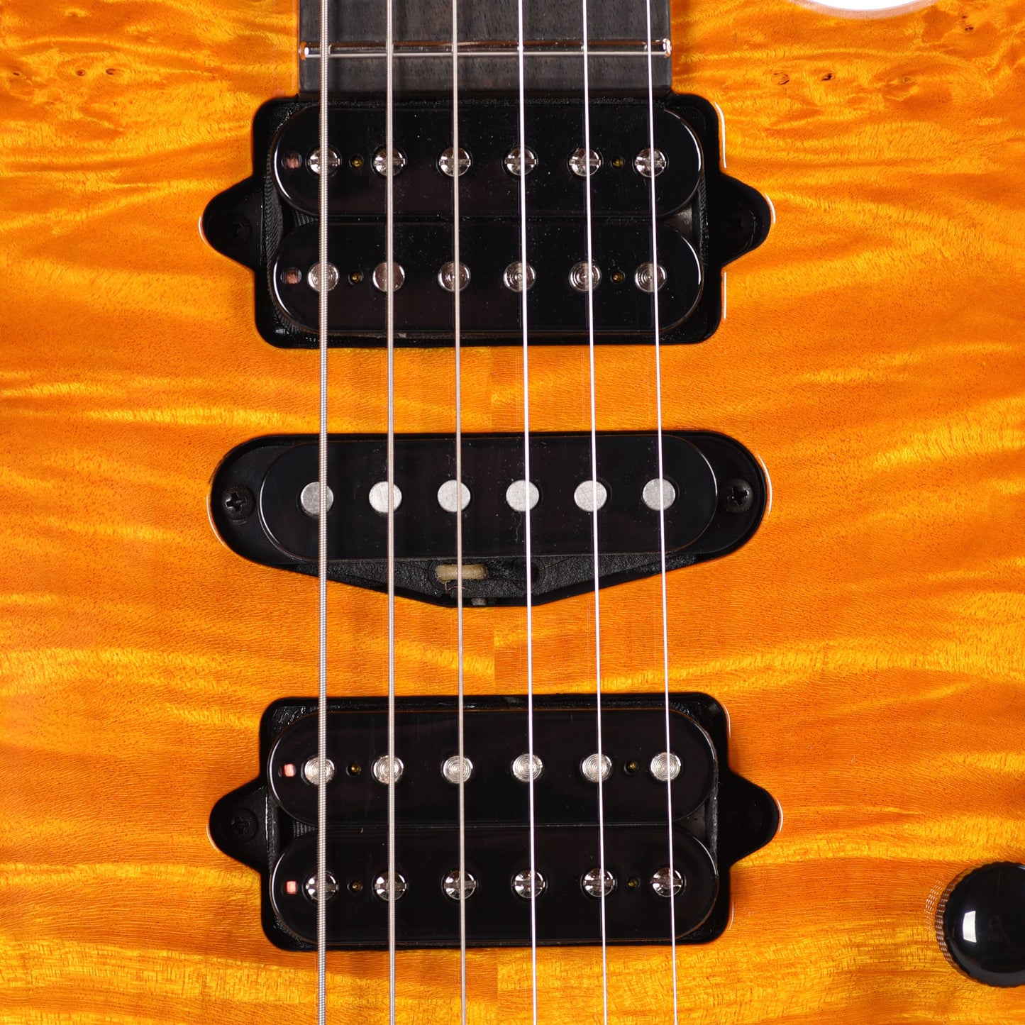 Suhr Custom Modern Trans Caramel w/ CME-Selected Waterfall Burl Maple Top