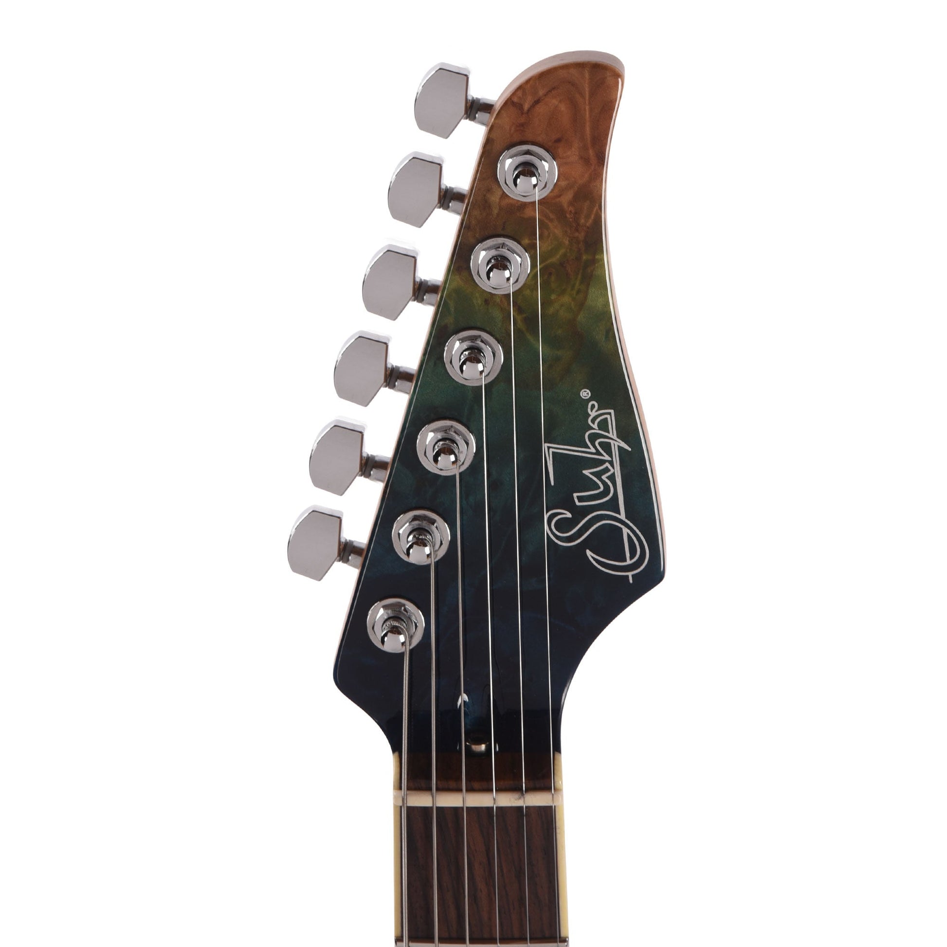 Suhr Custom Standard Aqua Blue Gradient w/CME-Selected Burl Maple Top
