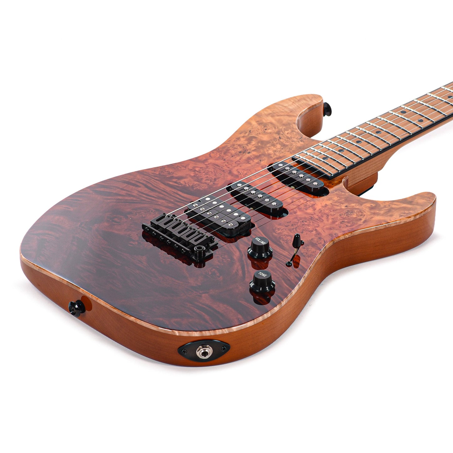 Suhr Custom Standard Desert Gradient w/CME-Selected Burl Maple Top