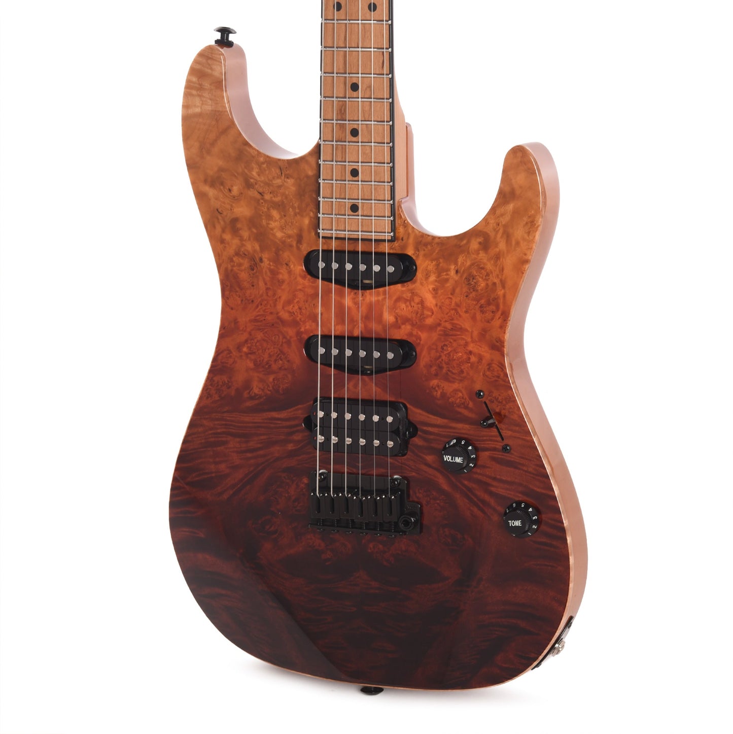 Suhr Custom Standard Desert Gradient w/CME-Selected Burl Maple Top