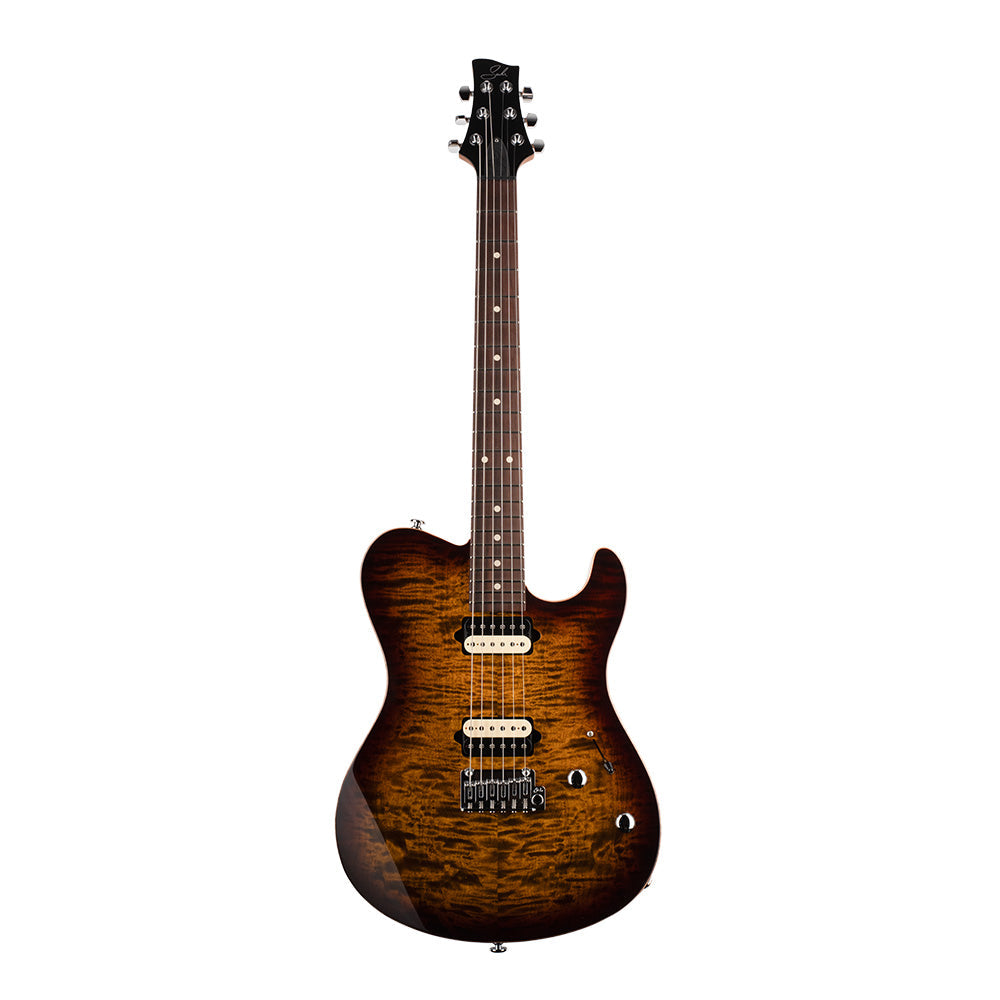 Suhr Oso Short Scale Mahogany w/ Figured Curly Maple Top Bengal Burst