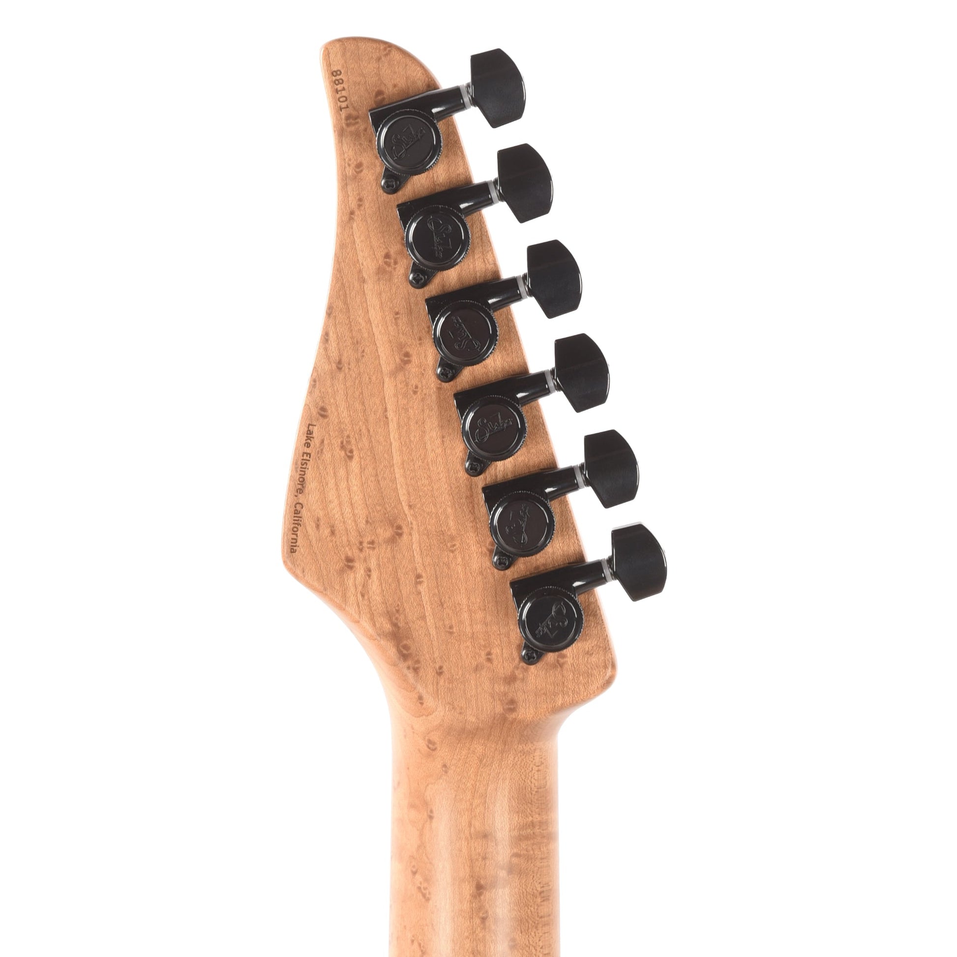 Suhr Custom Standard Faded Trans Green Burst w/ CME-Selected Waterfall Burl Maple Top