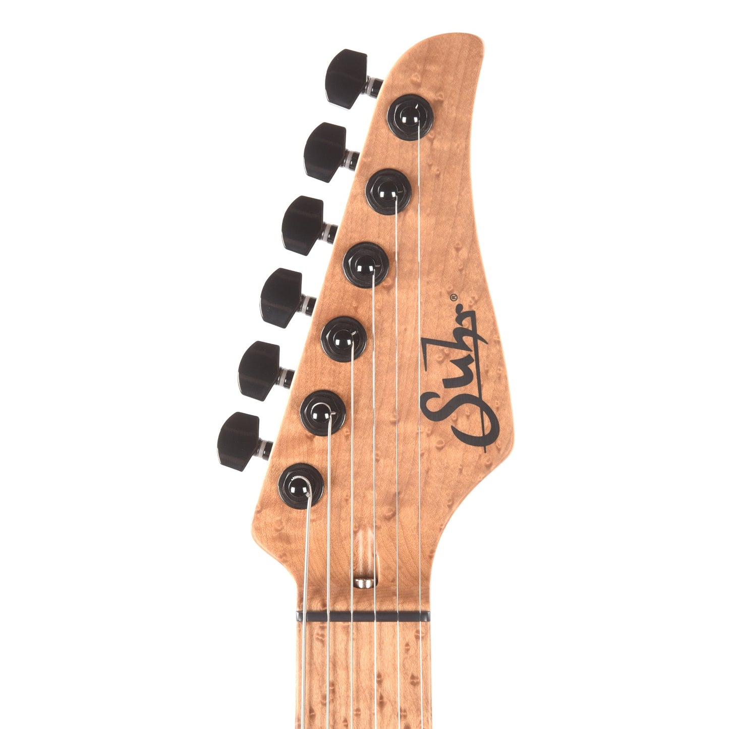 Suhr Custom Standard Faded Trans Green Burst w/ CME-Selected Waterfall Burl Maple Top