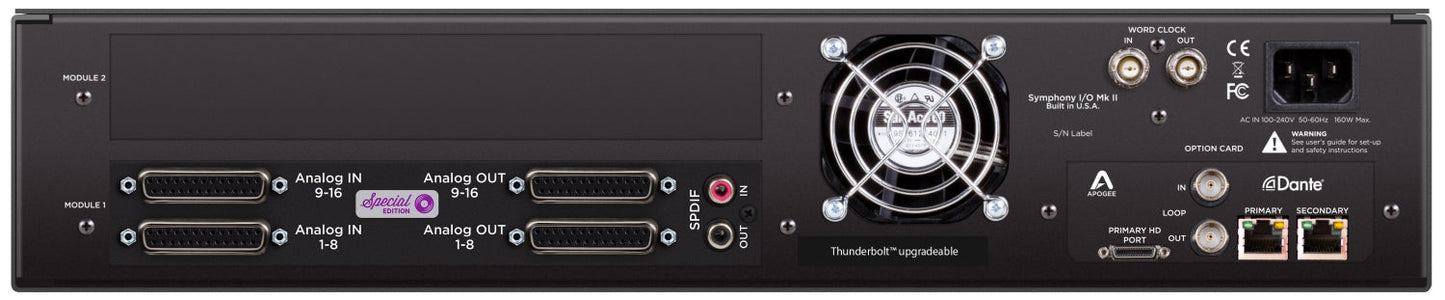 Apogee Symphony I/O MKII Dante + Pro Tools HD Chassis - 16  In/16 Out