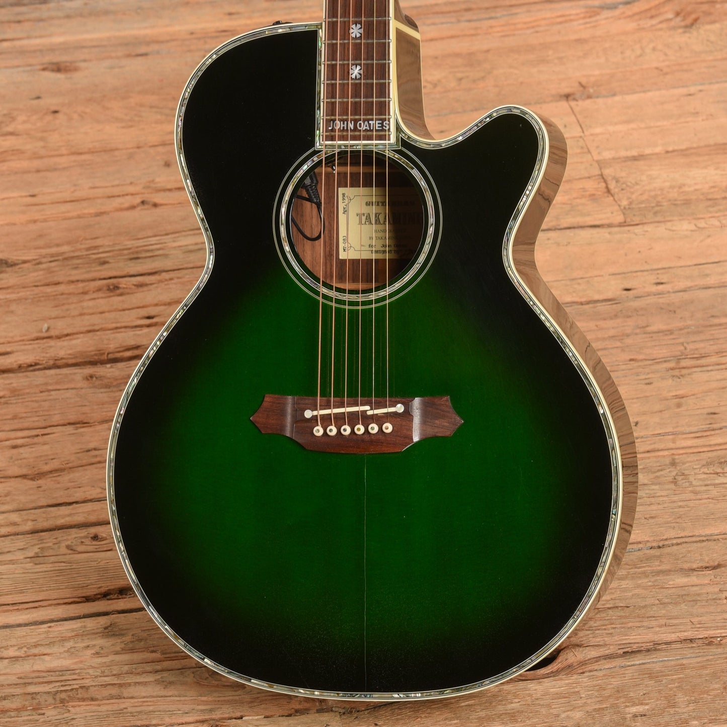 Takamine Custom Acoustic Guitar Green Green - John Oates