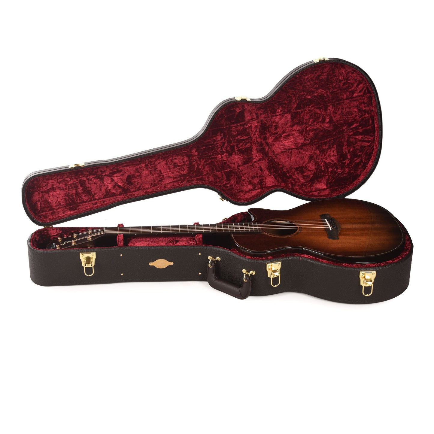 Taylor Next Generation Builder's Edition K24ce Grand Auditorium Figured Hawaiian Koa Kona Burst w/Claria Pickup