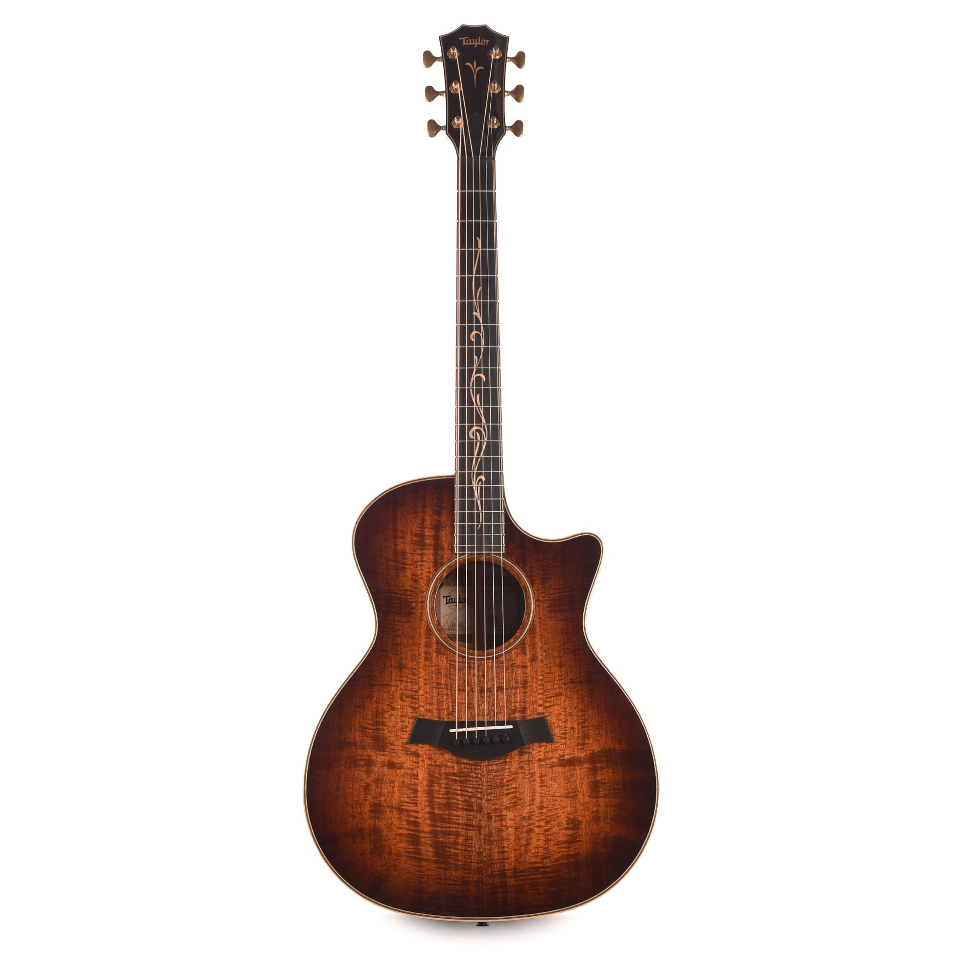Taylor Next Generation K24ce Grand Auditorium Figured Hawaiian Koa Shaded Edgeburst w/Claria Pickup