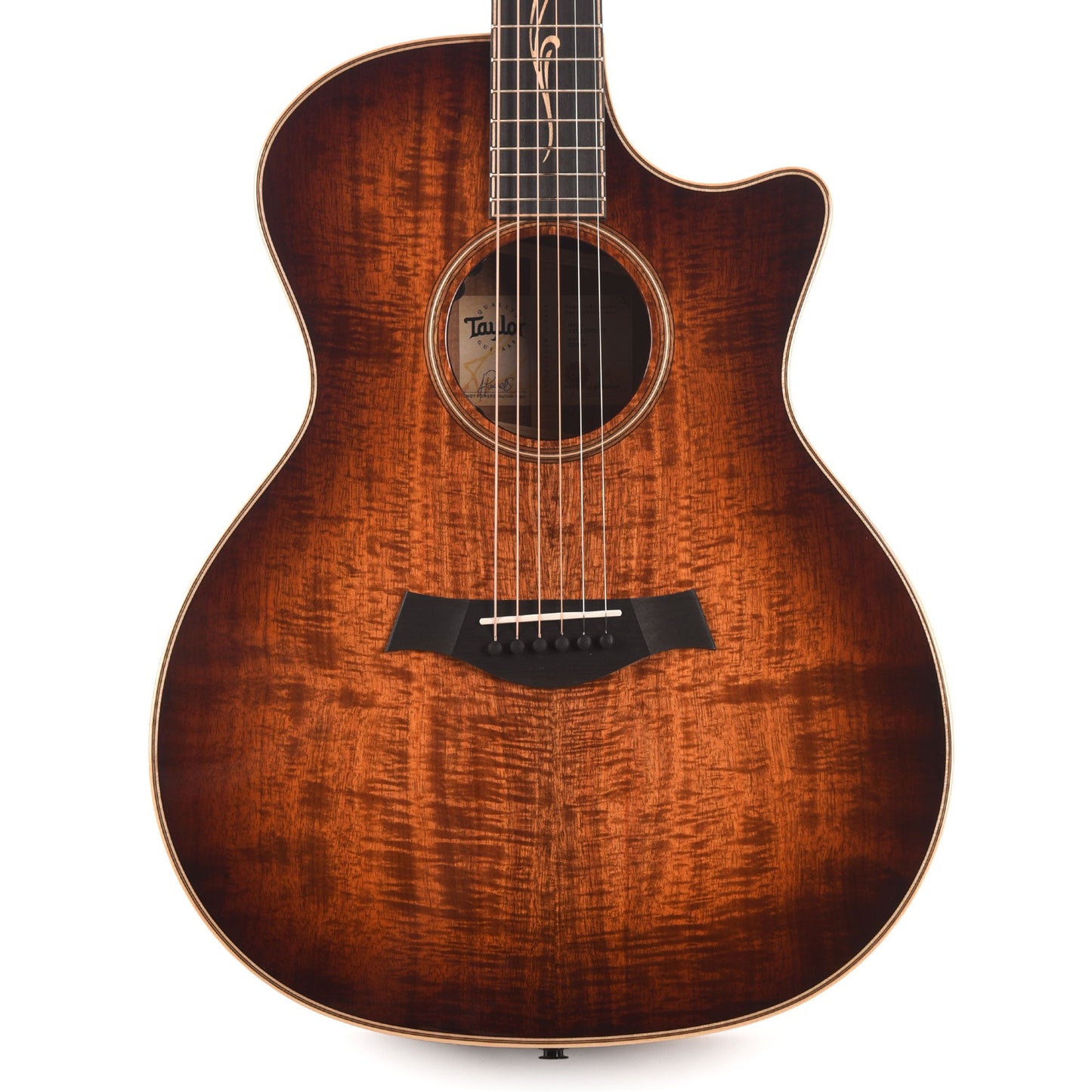 Taylor Next Generation K24ce Grand Auditorium Figured Hawaiian Koa Shaded Edgeburst w/Claria Pickup