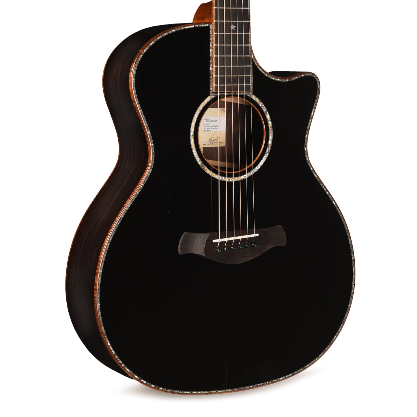 Taylor Special Edition Guitars 4 Vets 814ce Spruce/Figured Rosewood Black w/Claria Pickup