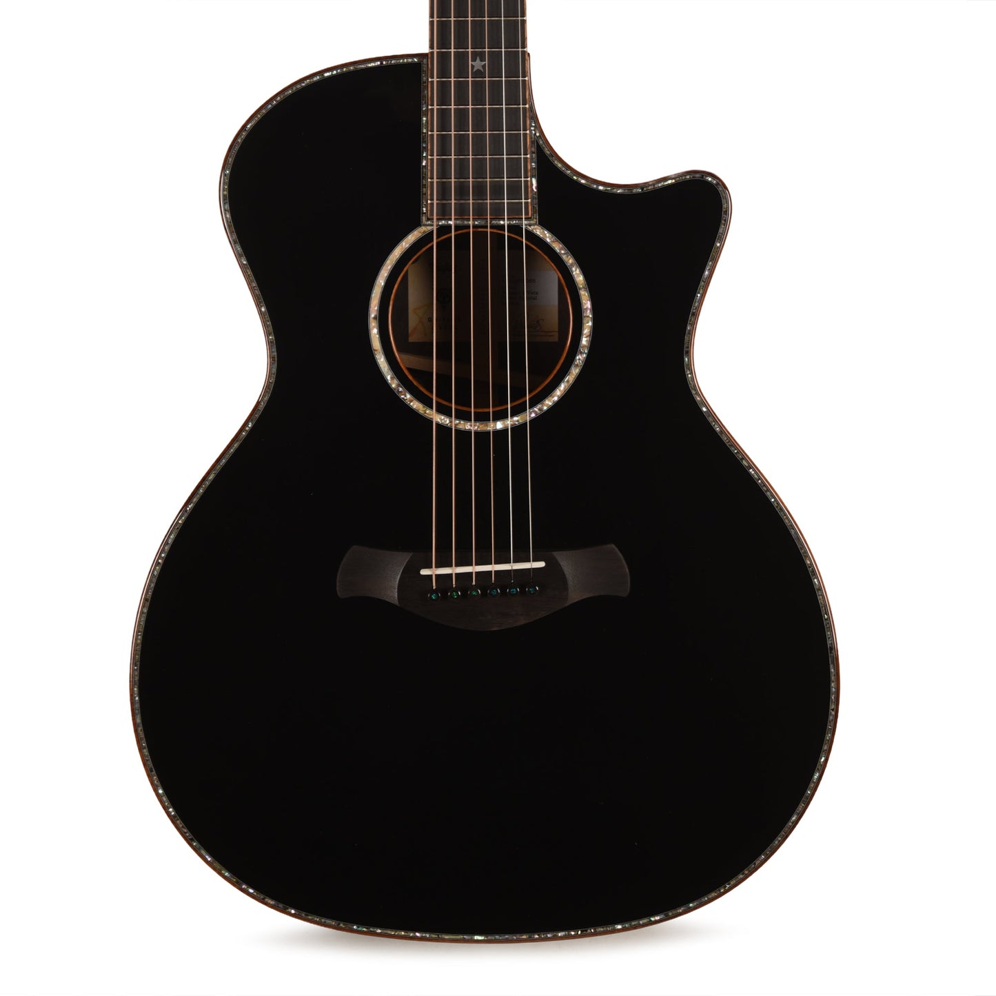 Taylor Special Edition Guitars 4 Vets 814ce Spruce/Figured Rosewood Black w/Claria Pickup