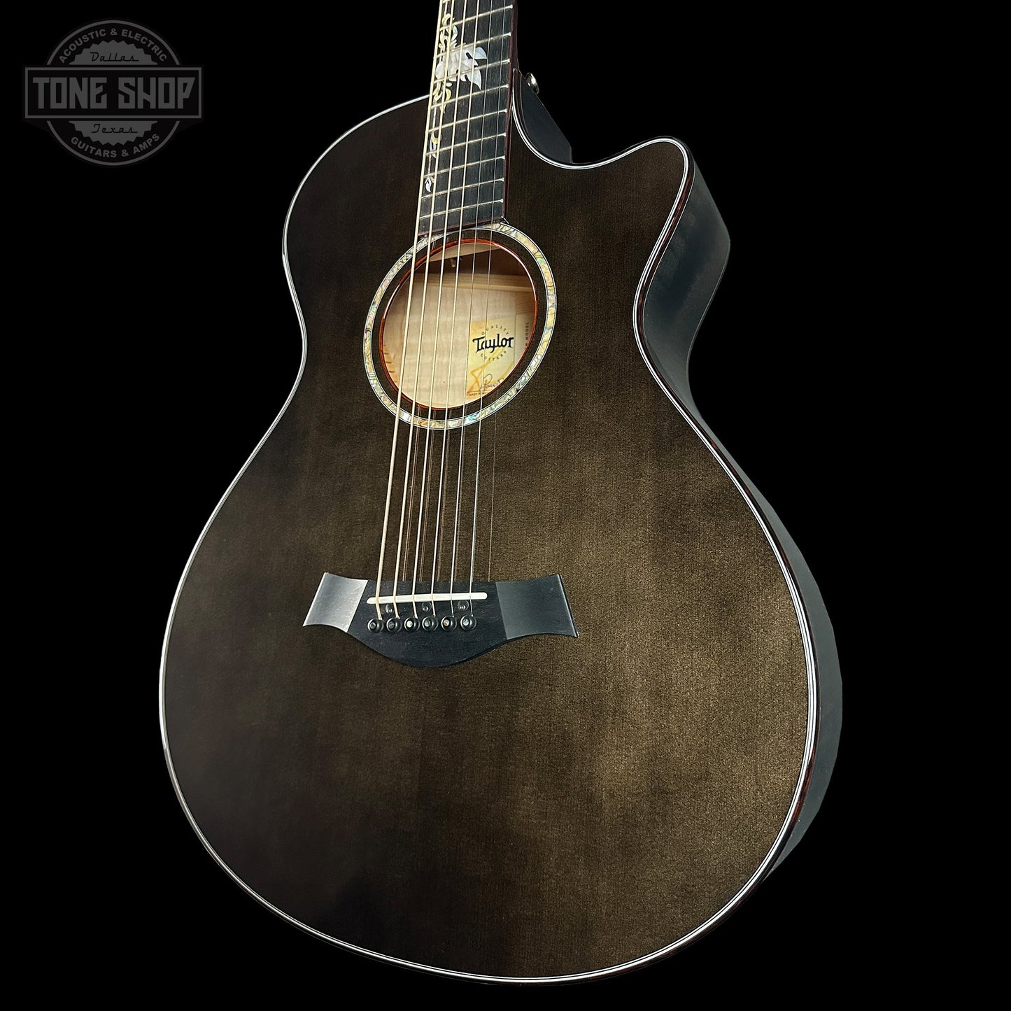 Taylor Custom Grand Concert 12-Fret Transparent Black w/case