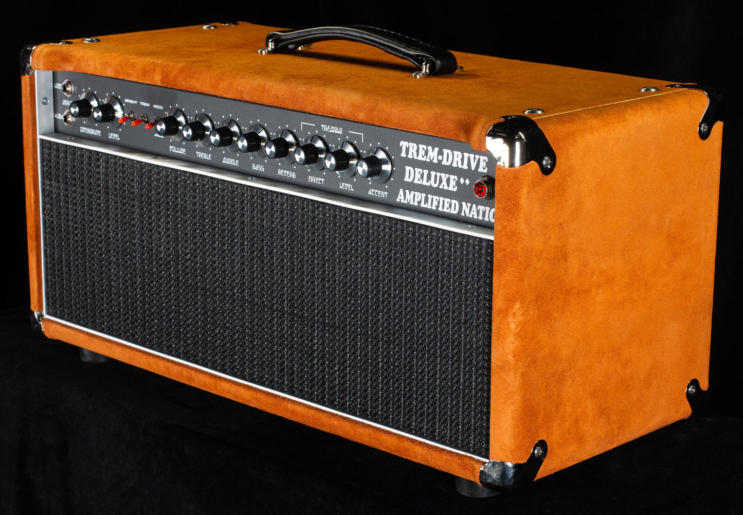 Amplified Nation Trem-Drive Deluxe Head Golden Brown Suede / Black 50w (027)