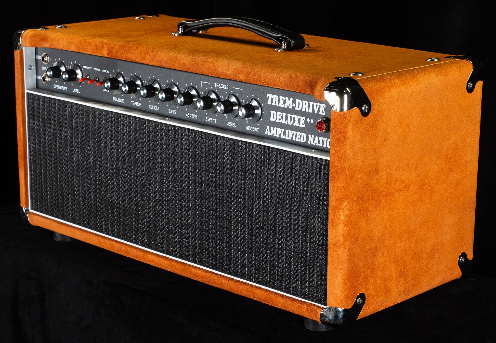 Amplified Nation Trem-Drive Deluxe Head Golden Brown Suede / Black 50w (027)