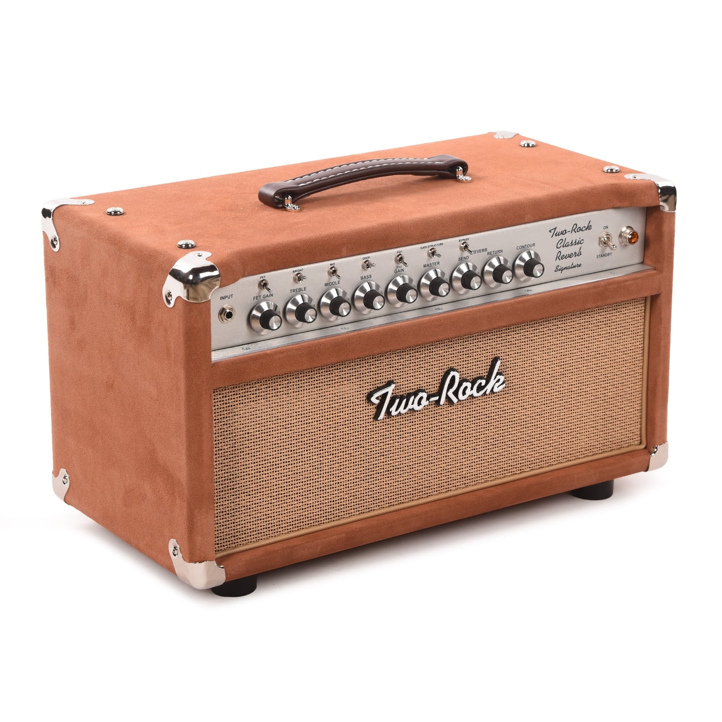 Two Rock Classic Reverb Signature 100/50W Head Tobacco Suede w/Cane Grill