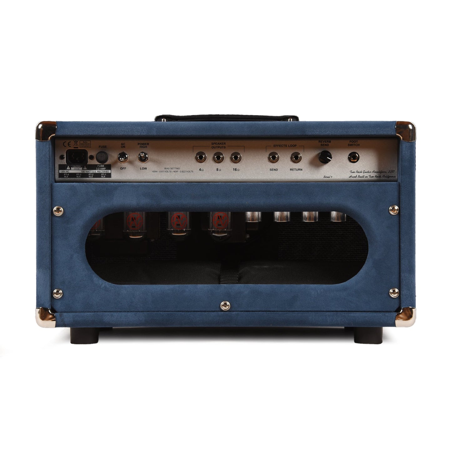 Two Rock Bloomfield Drive 100/50W Head Denim Suede w/ Sparkle Matrix Grill