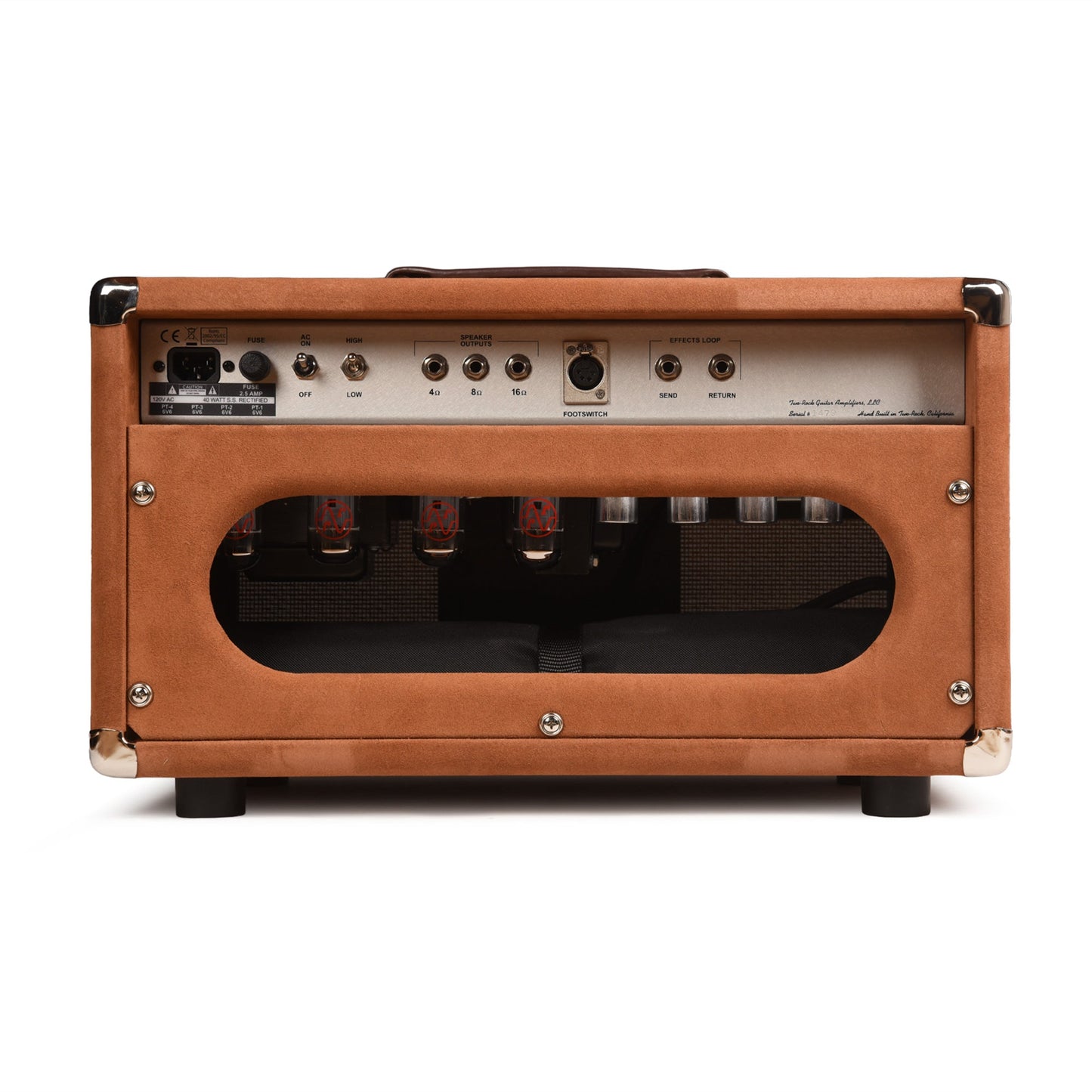 Two Rock Classic Reverb Signature 40/20W Head Tobacco Suede with Cane Cloth