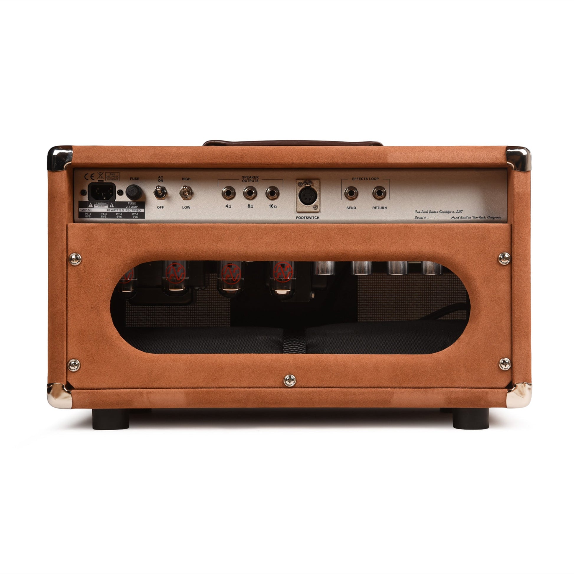 Two Rock Classic Reverb Signature 40/20W Head Tobacco Suede with Cane Cloth