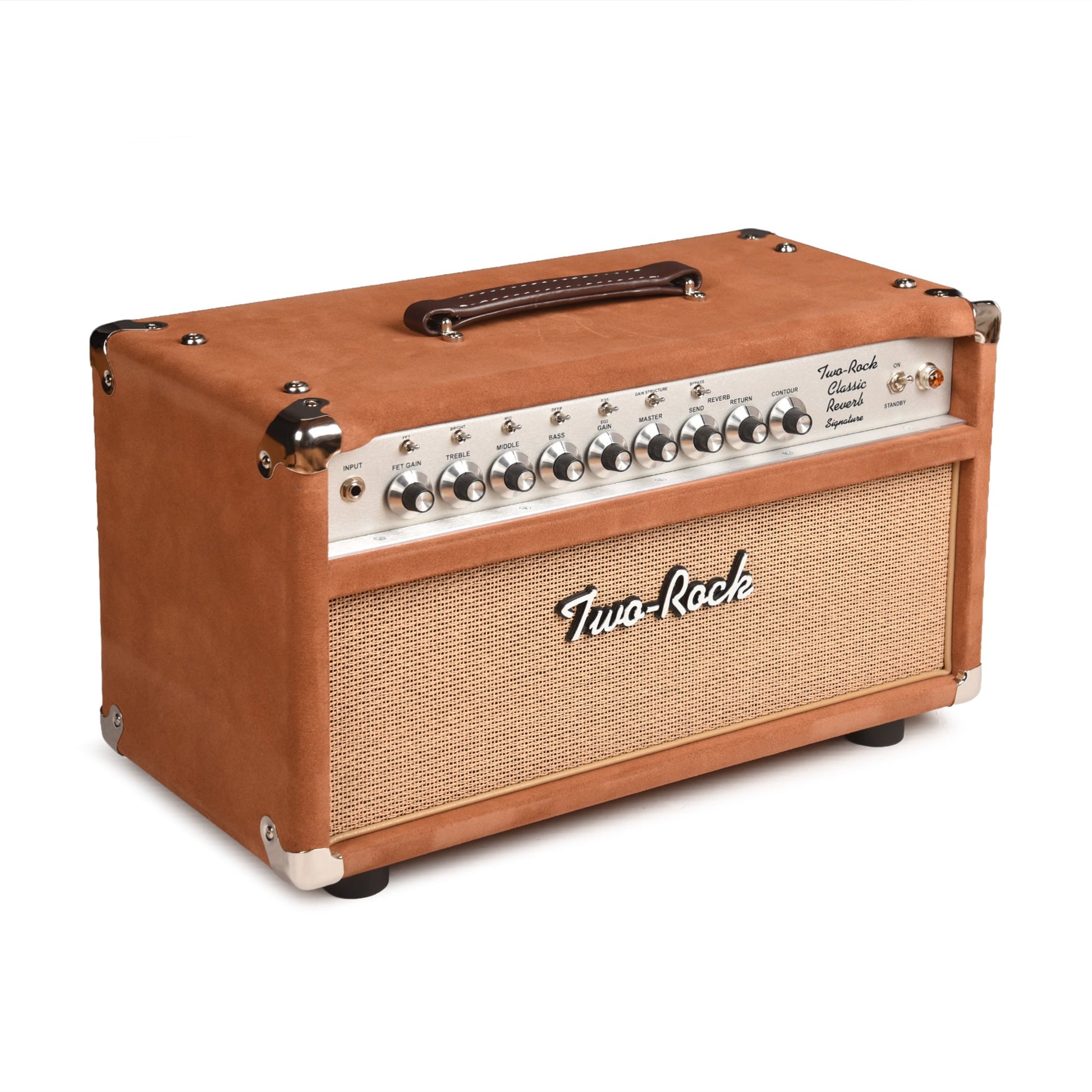 Two Rock Classic Reverb Signature 40/20W Head Tobacco Suede with Cane Cloth