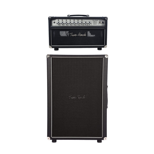 Two Rock Classic Reverb Signature 50w Head and 2x12 Speaker Cab Black Bronco Bundle