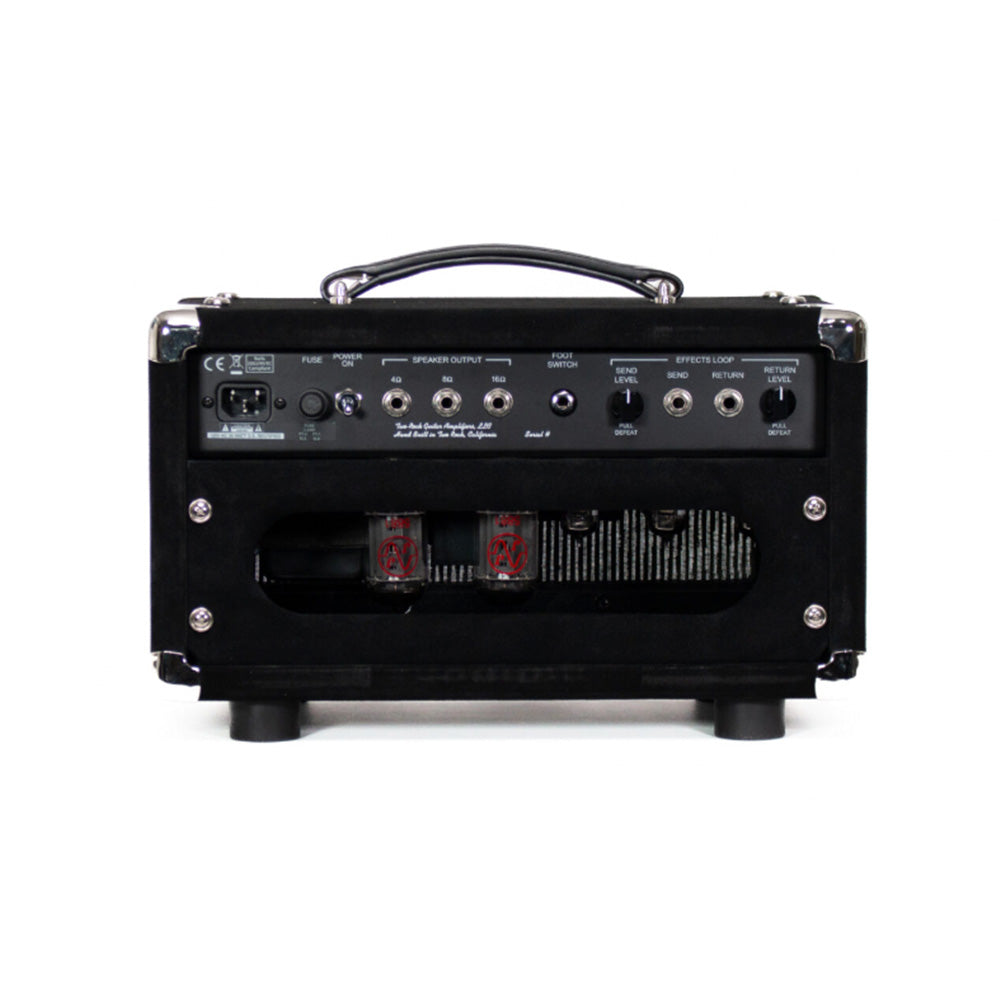 Two Rock Studio Overdrive 35w 2-Channel Tube Amp Head Black Suede w/ Grey Pinstripe Cloth