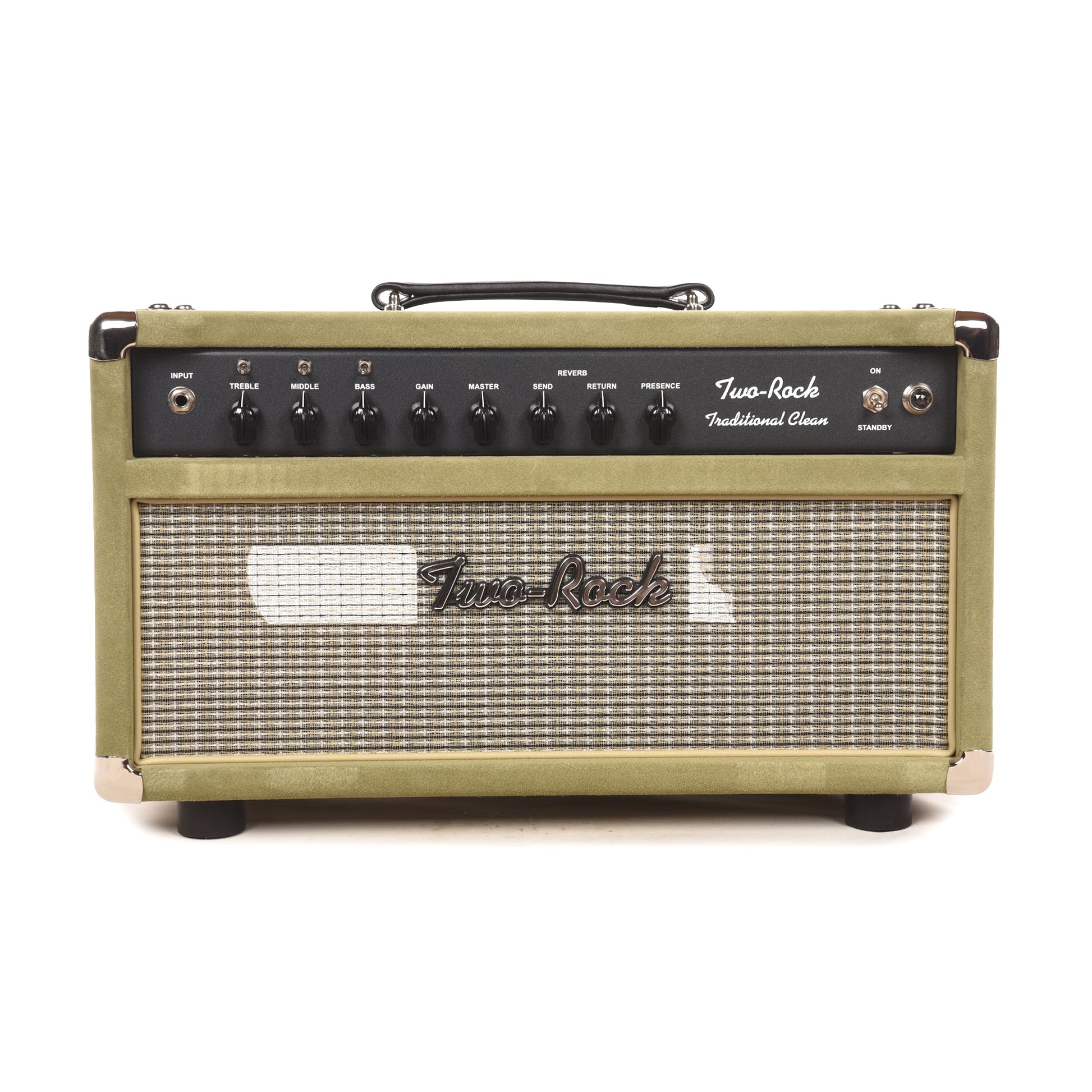 Two Rock Traditional Clean 100/50W Head Moss Suede w/ Vintage Beige Cloth