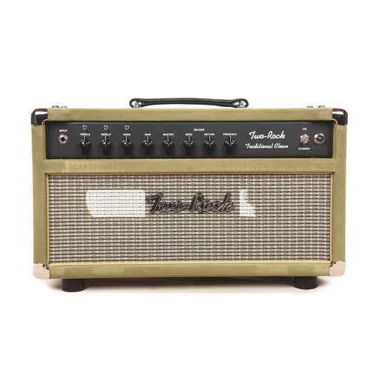 Two Rock Traditional Clean 100/50W Head Moss Suede w/ Vintage Beige Cloth