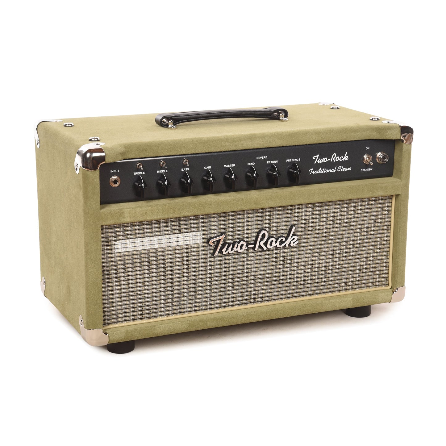 Two Rock Traditional Clean 100/50W Head Moss Suede w/ Vintage Beige Cloth